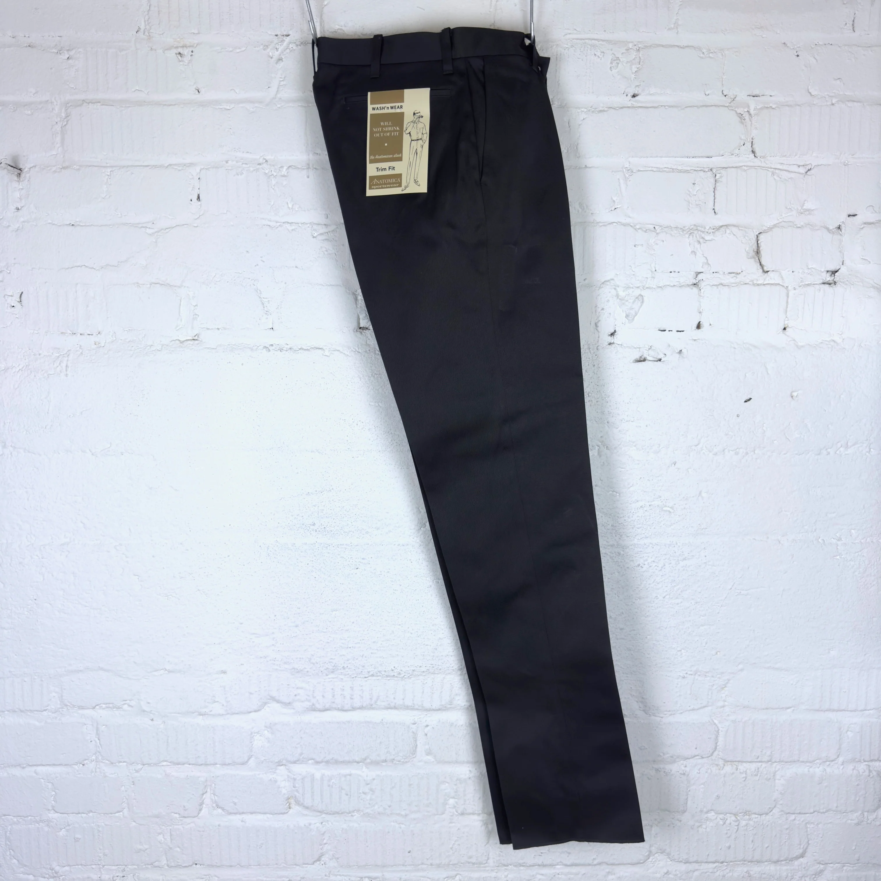 anatomica | trim fit pants westpoint - black