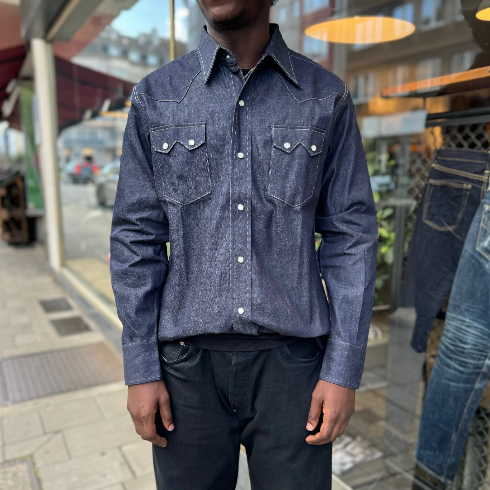 anatomica | western denim shirt - Image 2