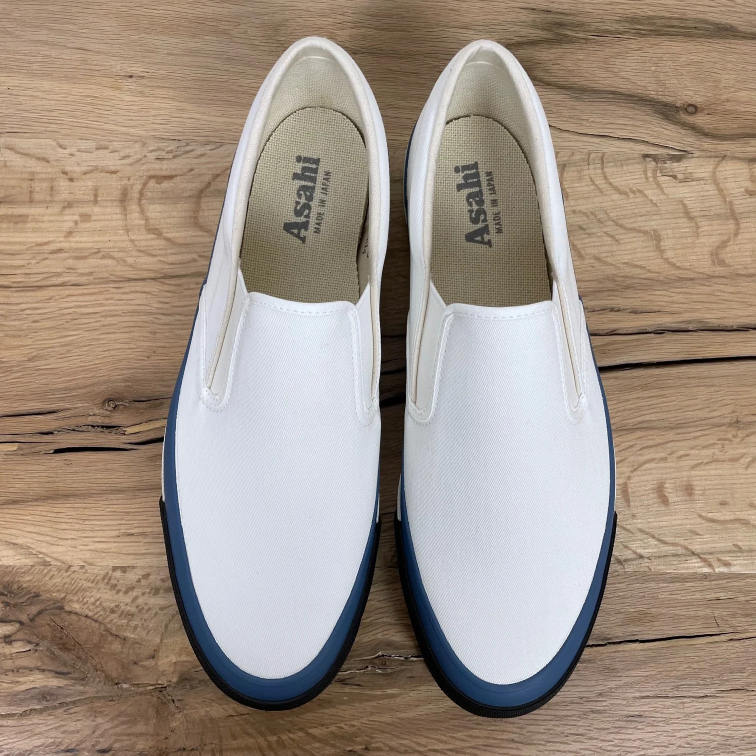 asahi | deck slip-on 034 white-blue - Image 4
