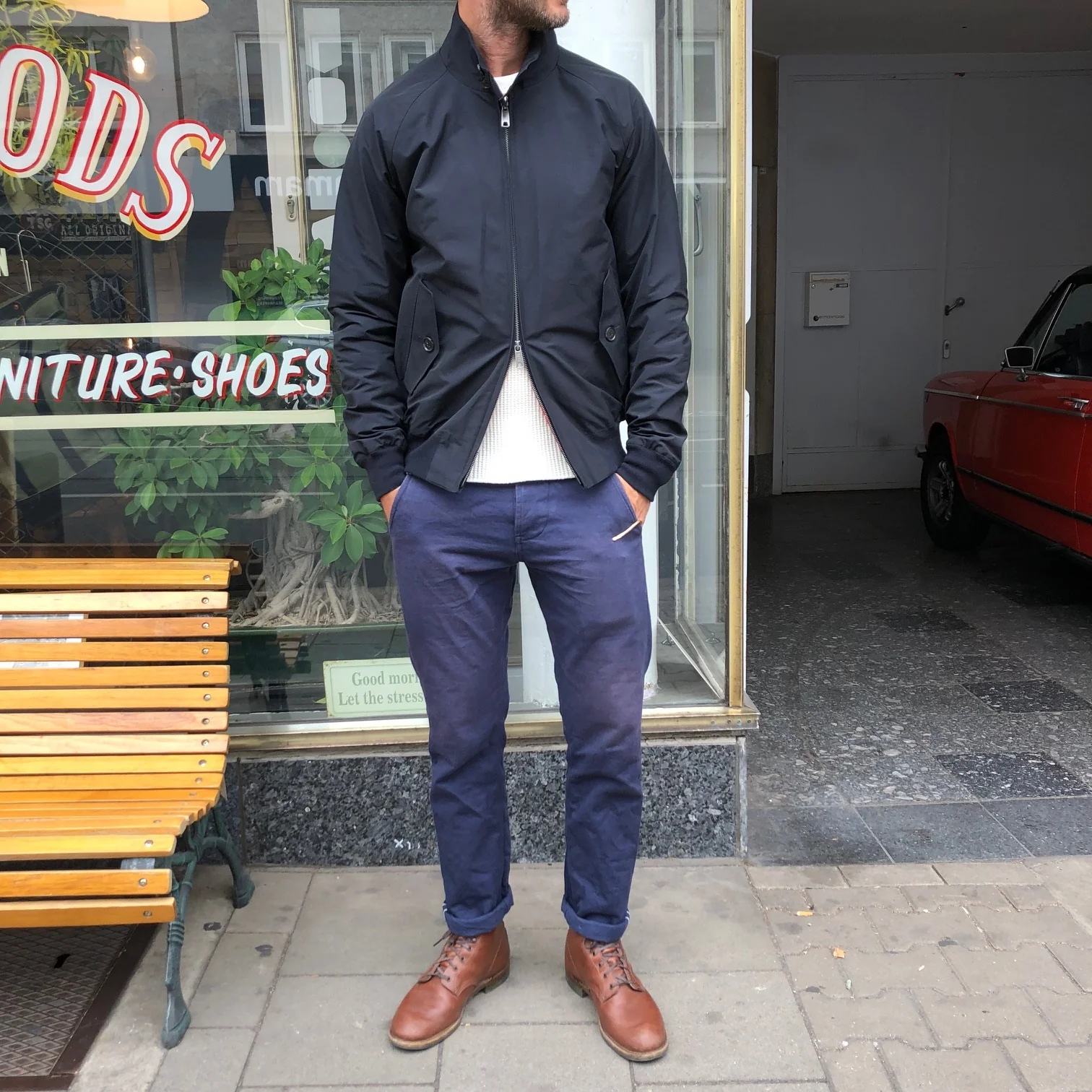 baracuta | g9 classic harrington jacket dark navy - Image 3