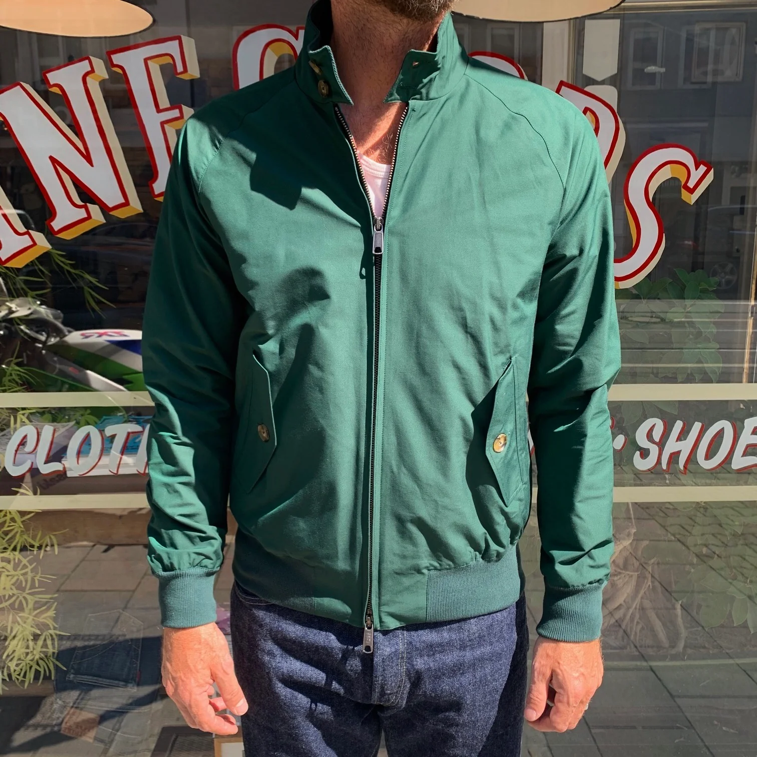 baracuta | g9 classic harrington jacket racing green - Image 3