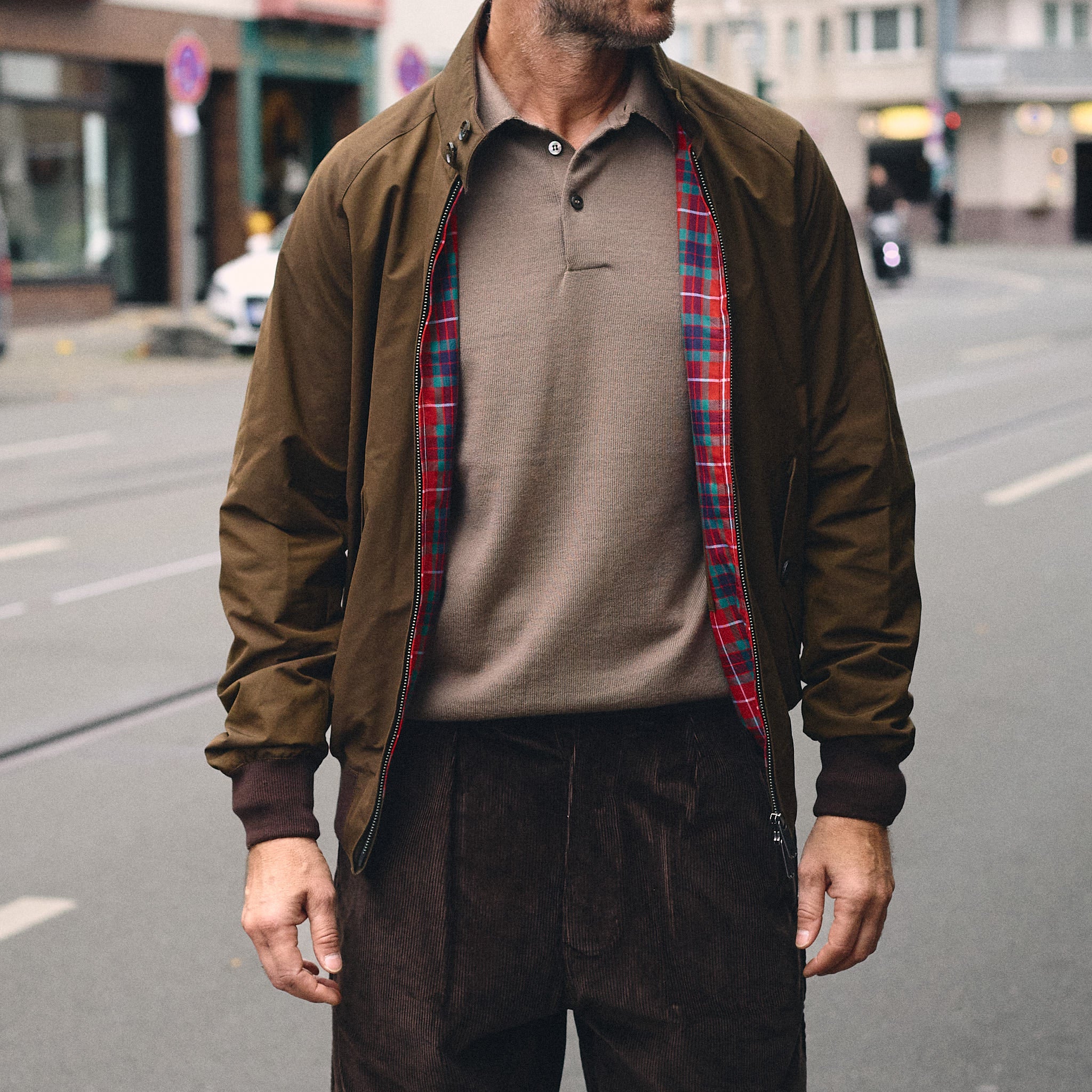 baracuta | g9 classic harrington jacket slate black - Image 3