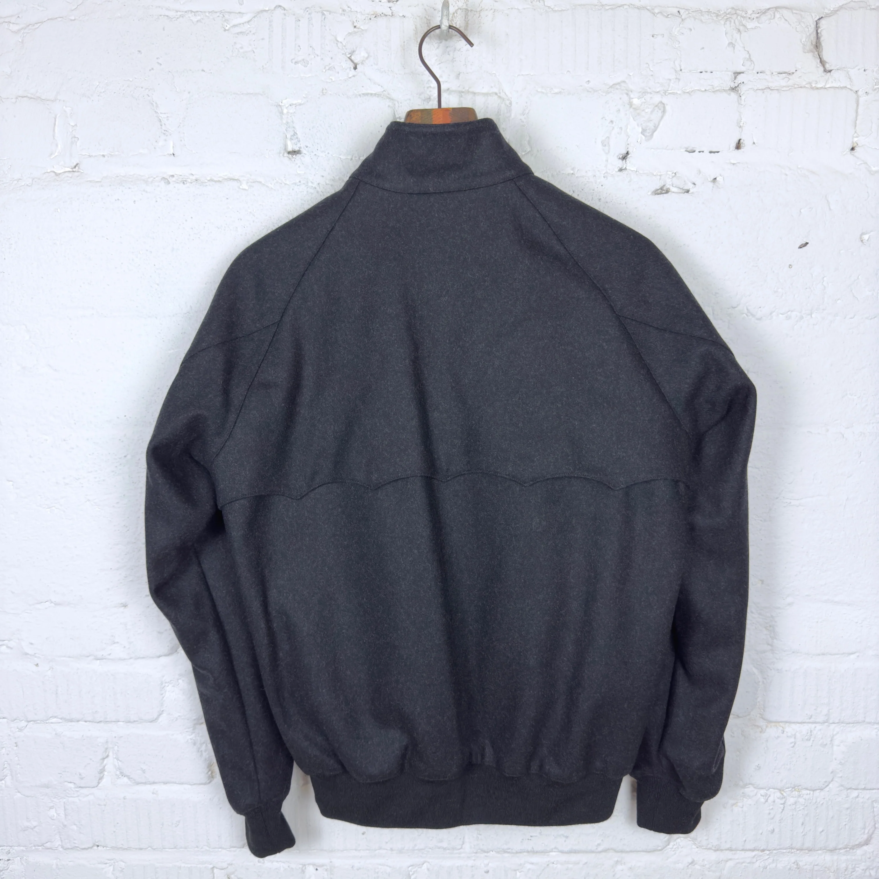 baracuta | g9 melton jacket unpadded charcoal - Image 7