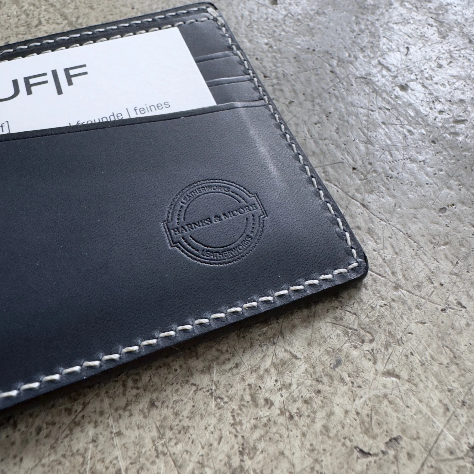 barnes & moore | longshore folding wallet indigo - Image 3