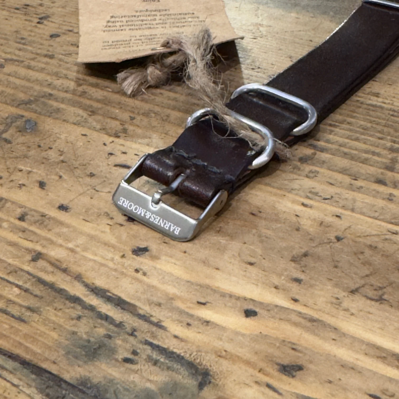 barnes & moore | nato watch strap horween shell cordovan oxblood - 20mm - Image 6