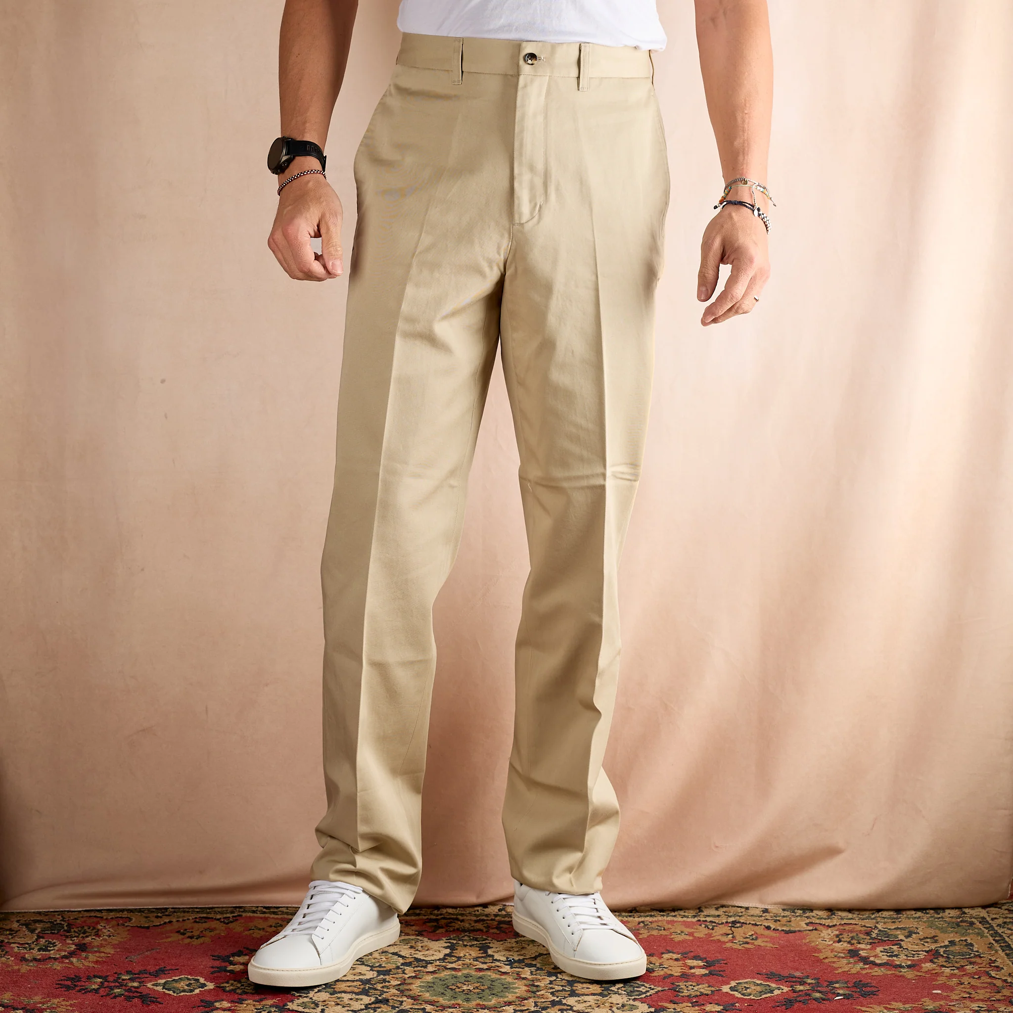 barnstormer | 1952uc flat front chinos - beige - Image 2