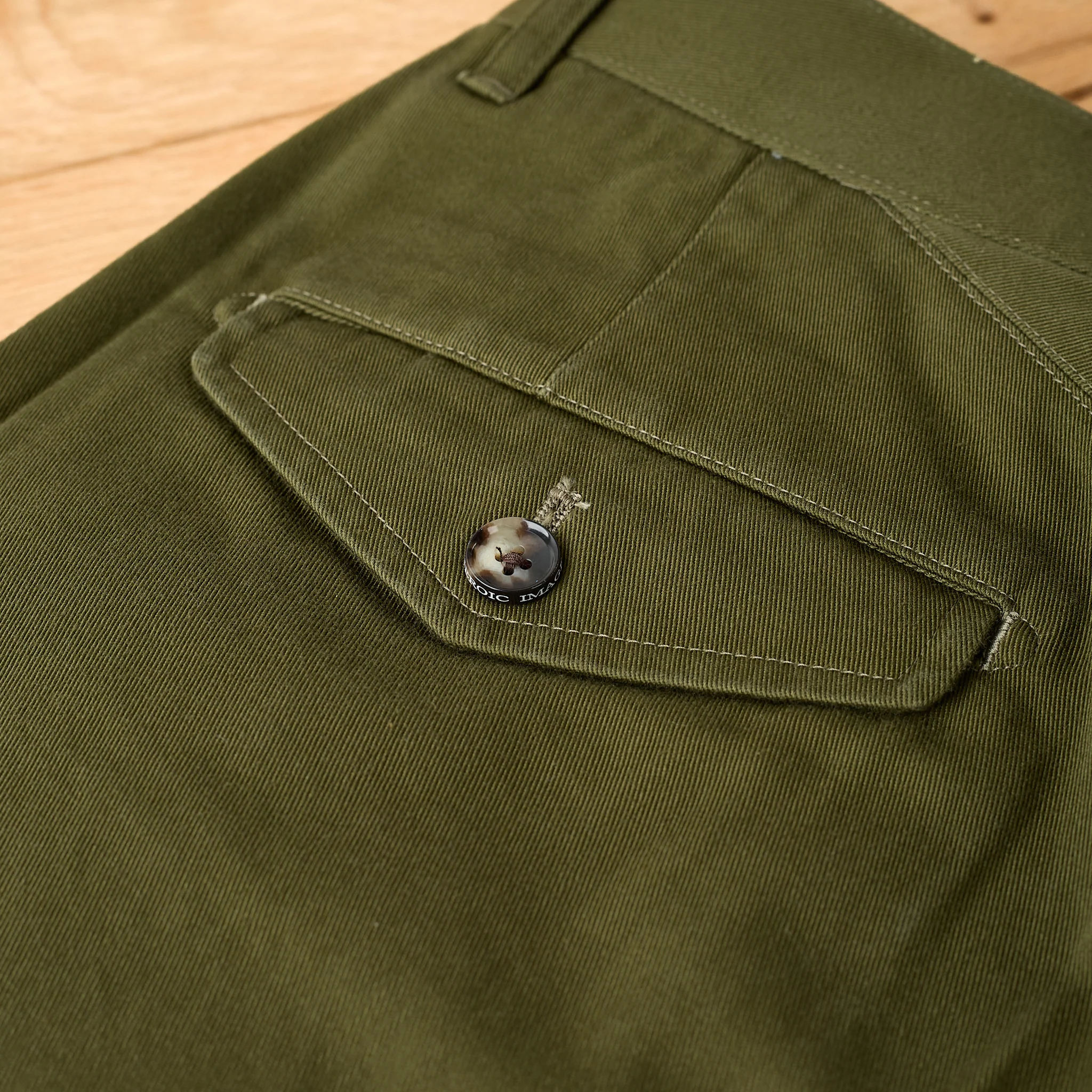 barnstormer | 1952uc flat front chinos - olive - Image 5