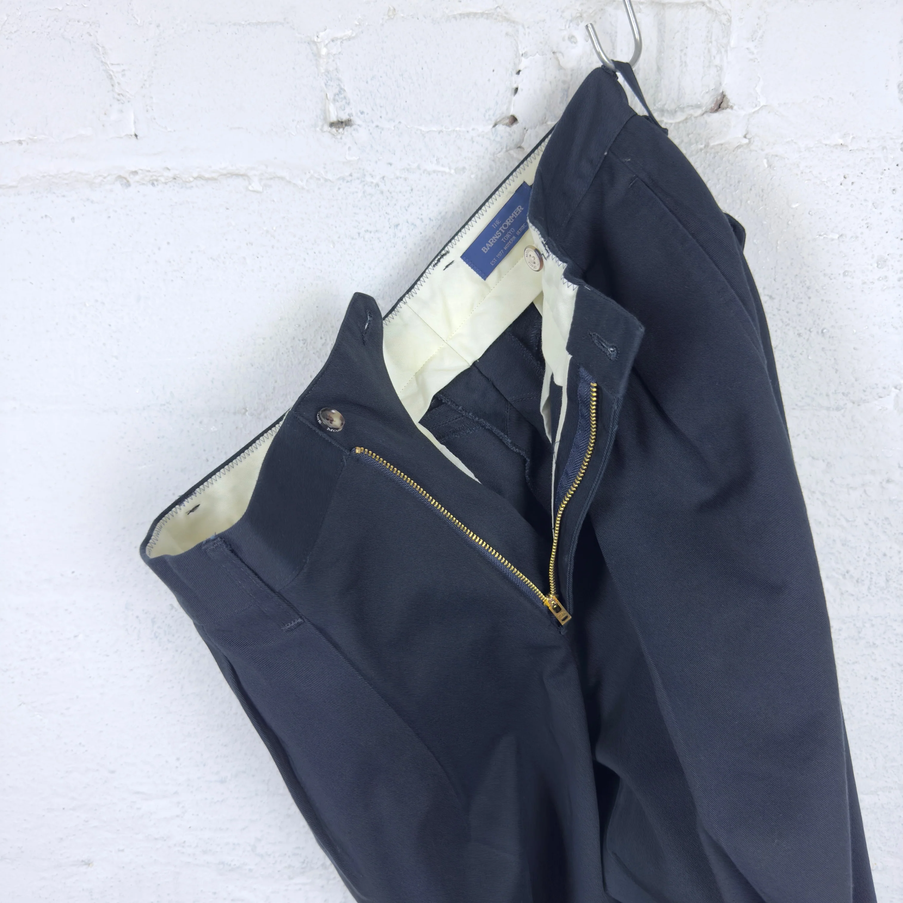 barnstormer | 1955uc two pleated chinos - navy - Image 5