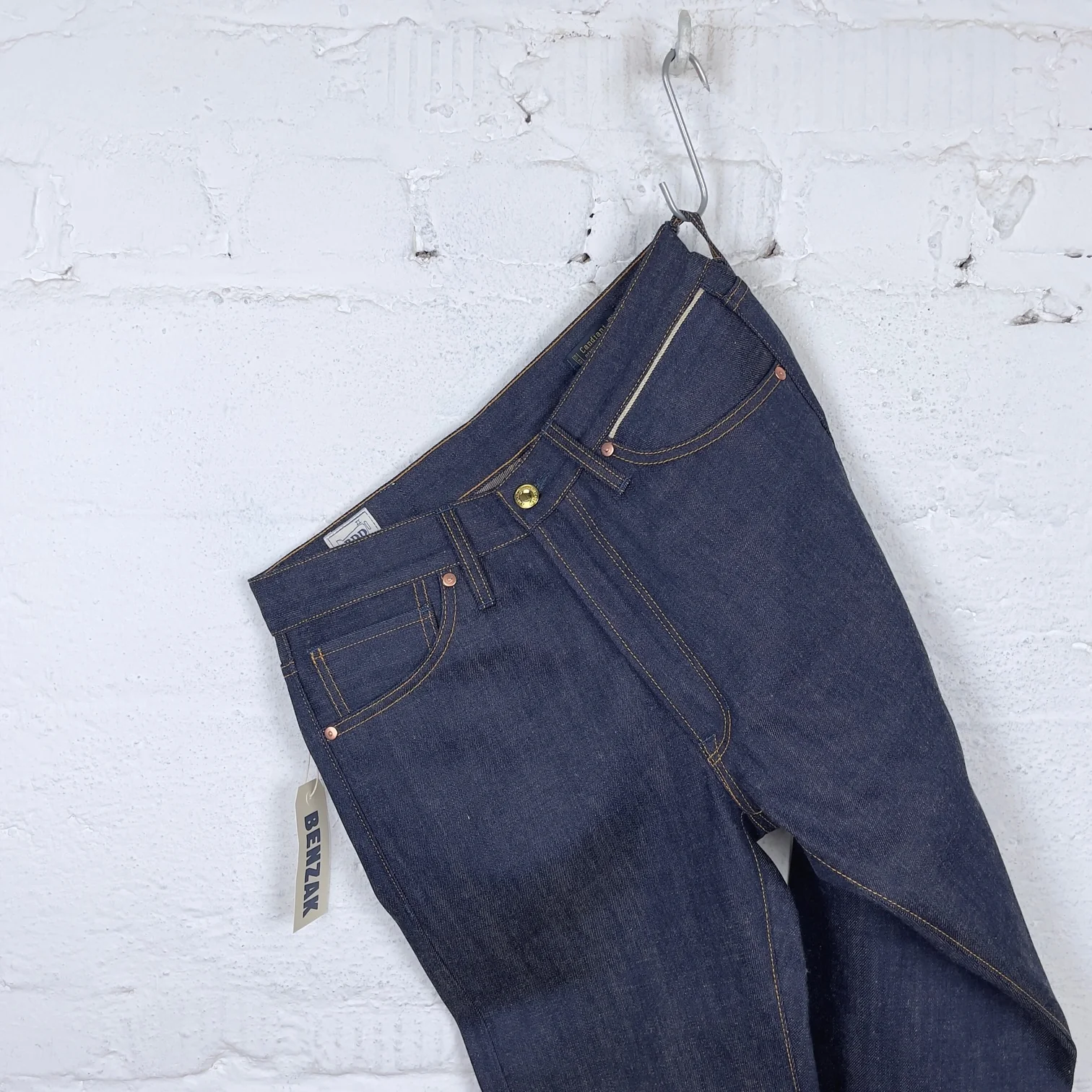 benzak denim developers | b-02 straight 10ya 15oz brown cotton golden selvedge - Image 5