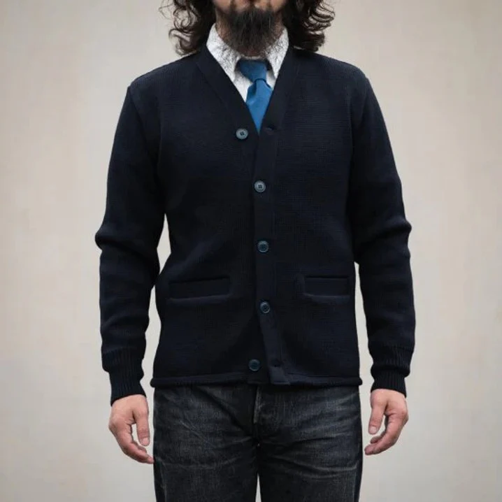 boncoura | ivy cardigan - navy - Image 2