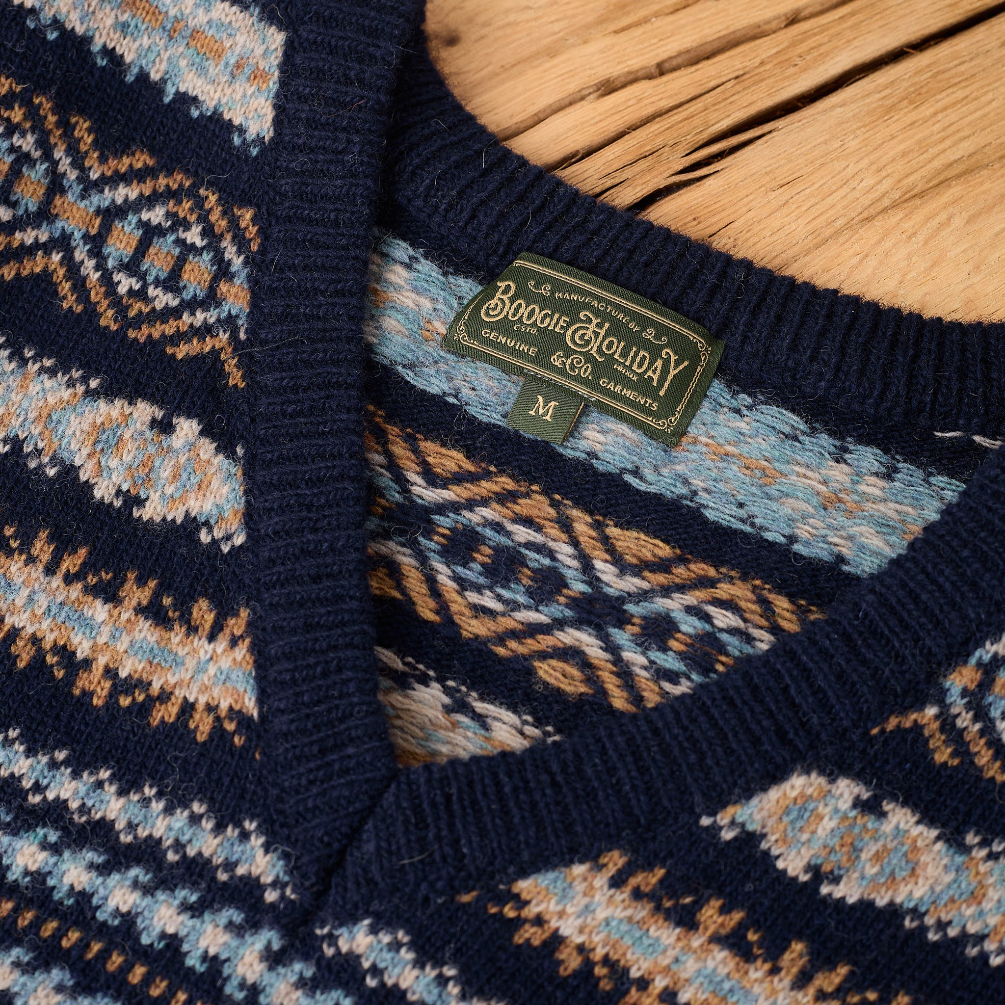 boogie holiday | 10 fair isle vest - navy - Image 4