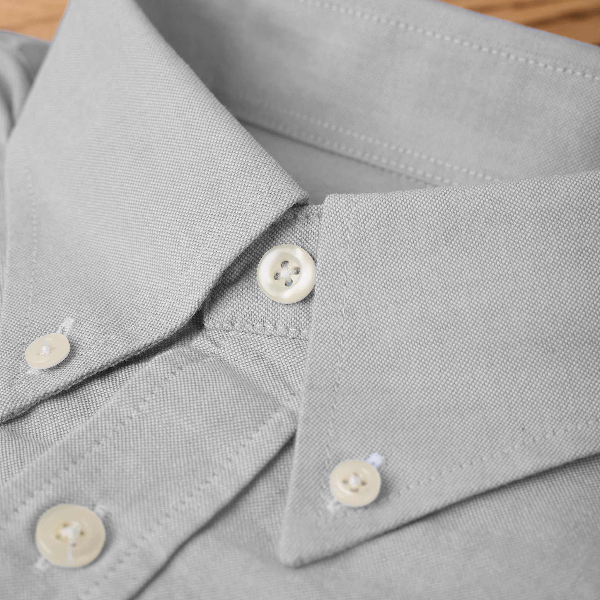 boogie holiday | 12 oxford button down shirt - blue grey - Image 4