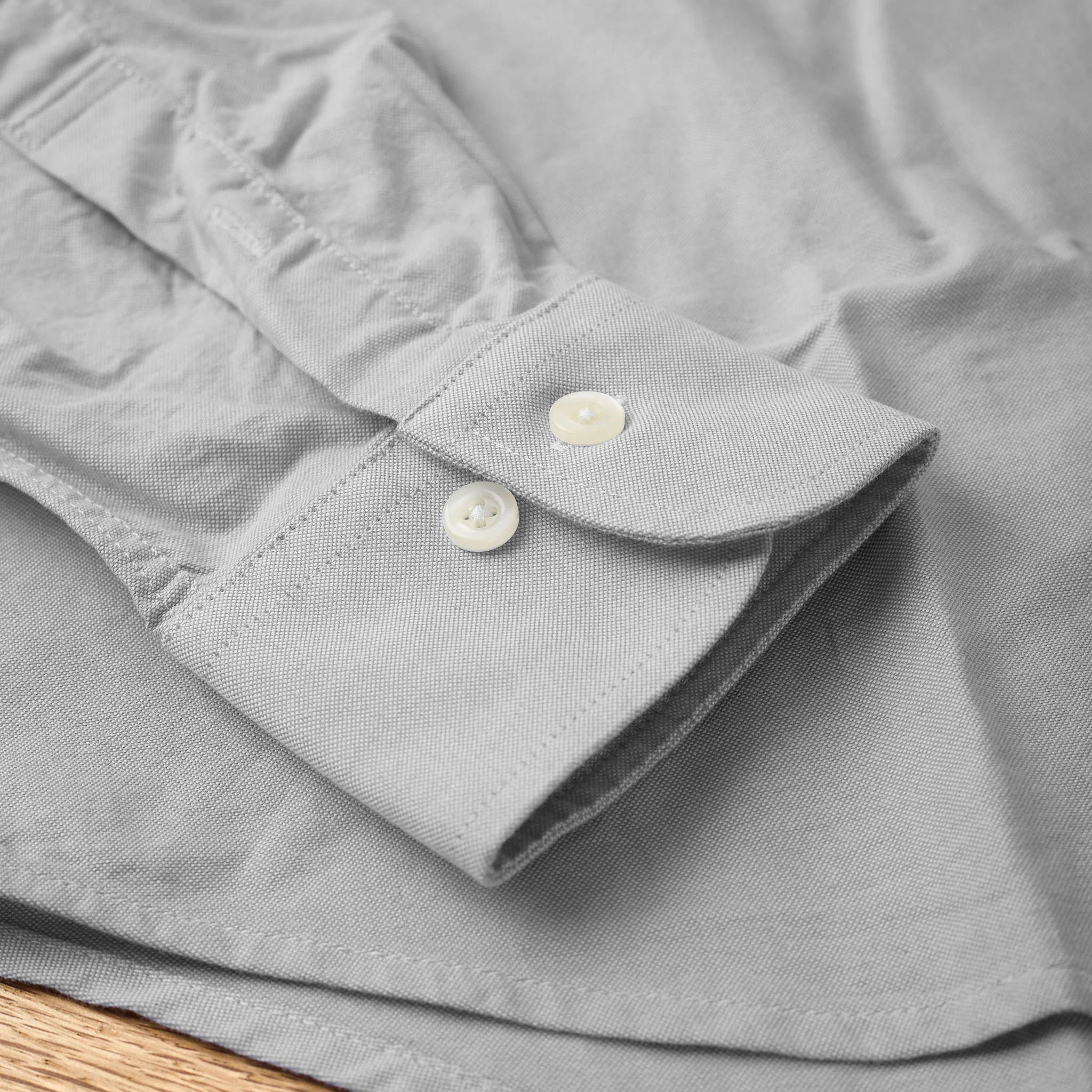 boogie holiday | 12 oxford button down shirt - blue grey - Image 5