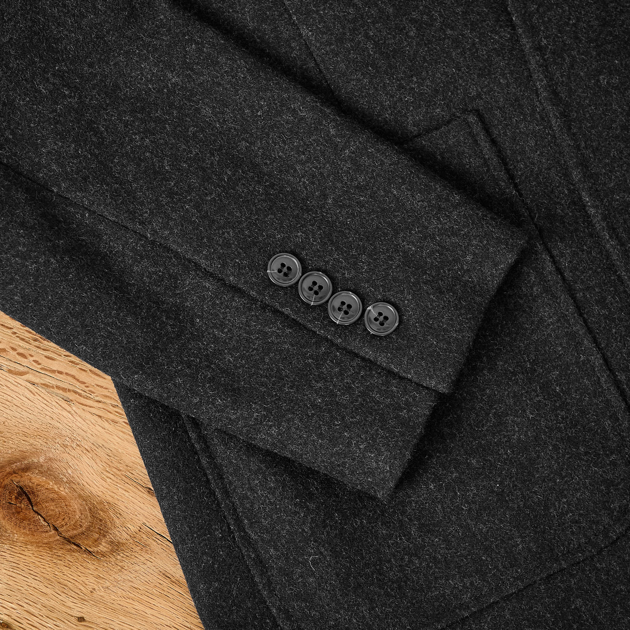boogie holiday | 12 wool flannel sport coat - charcoal - Image 3