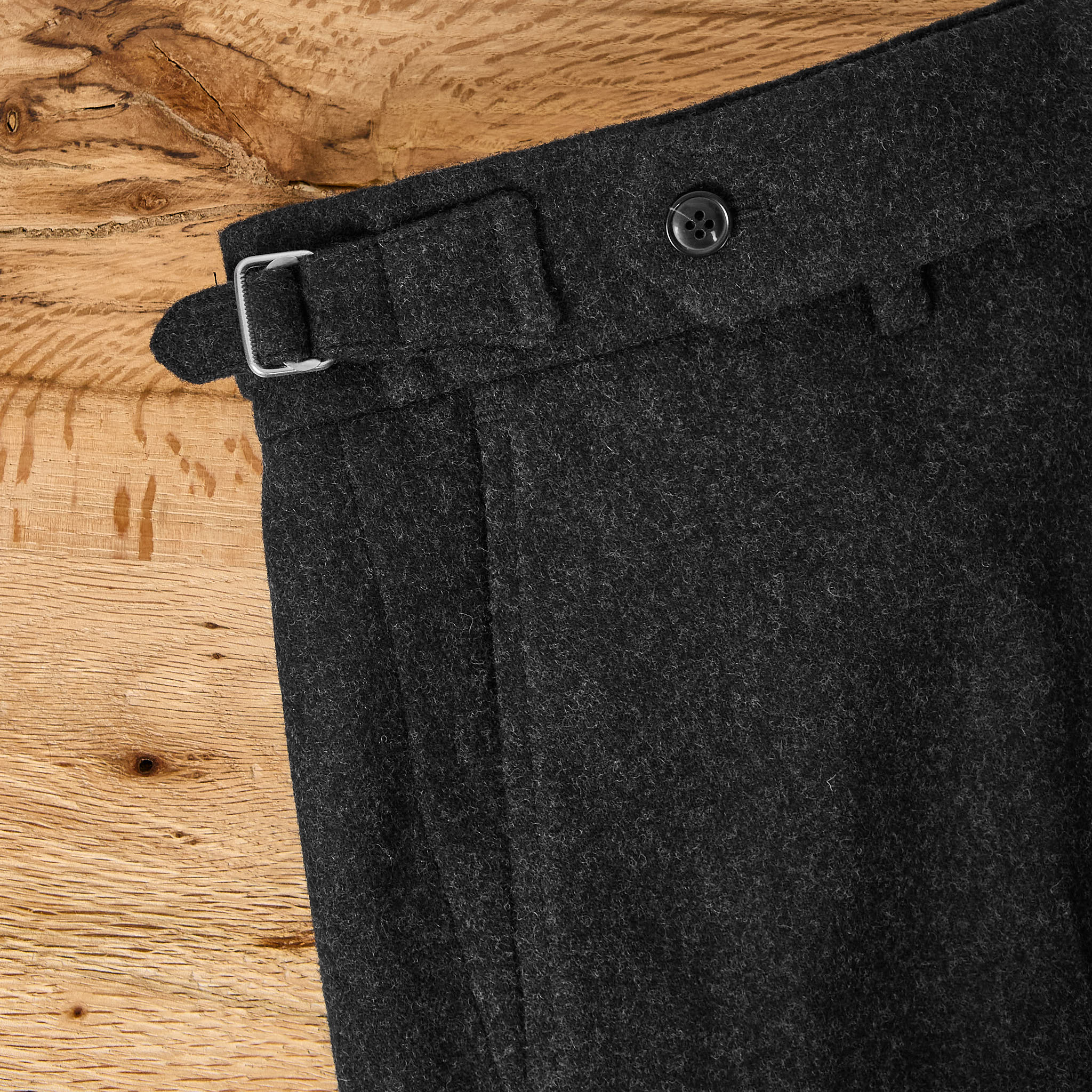 boogie holiday | 12 wool flannel trousers - charcoal - Image 4