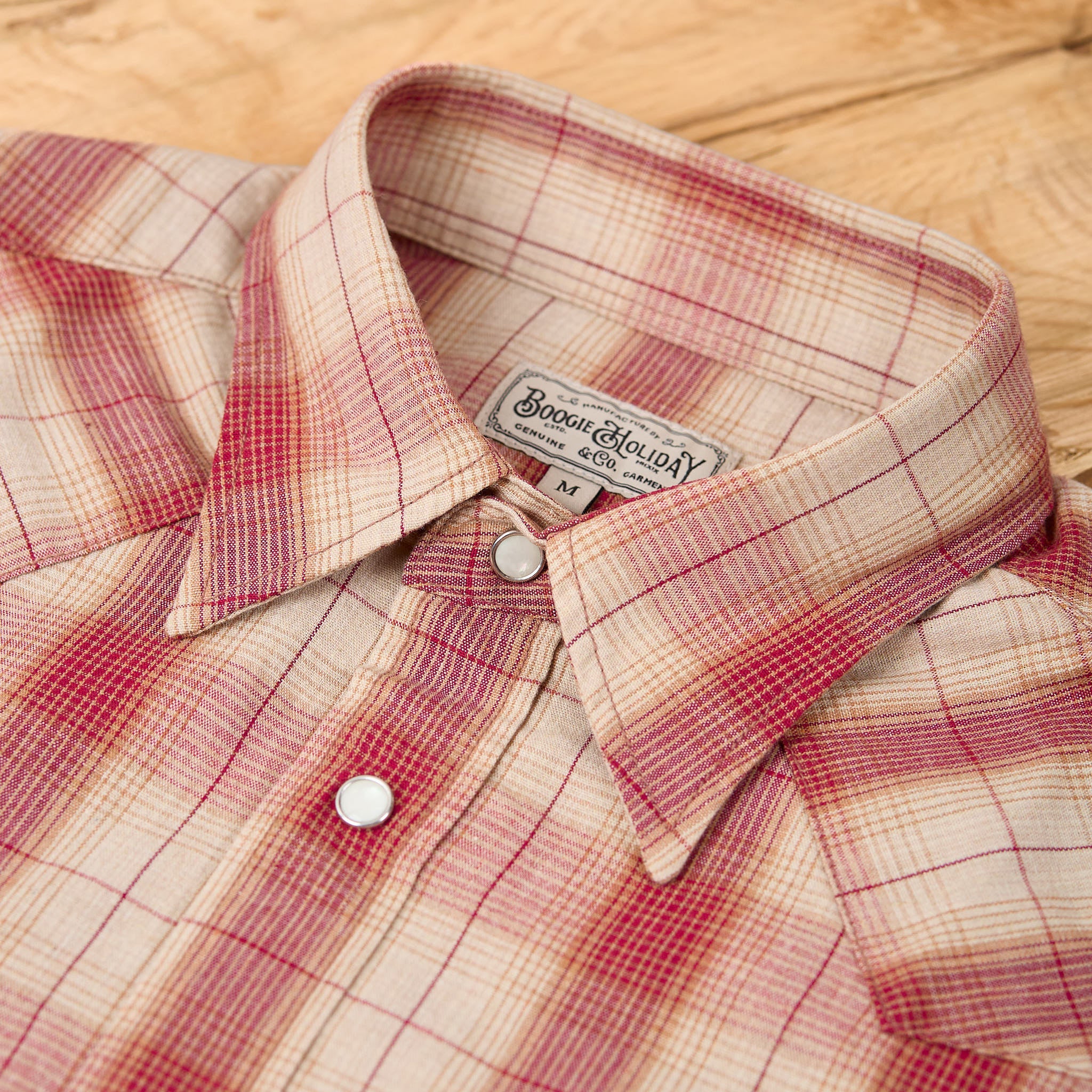 boogie holiday | 13 checked western shirt - red - Image 4