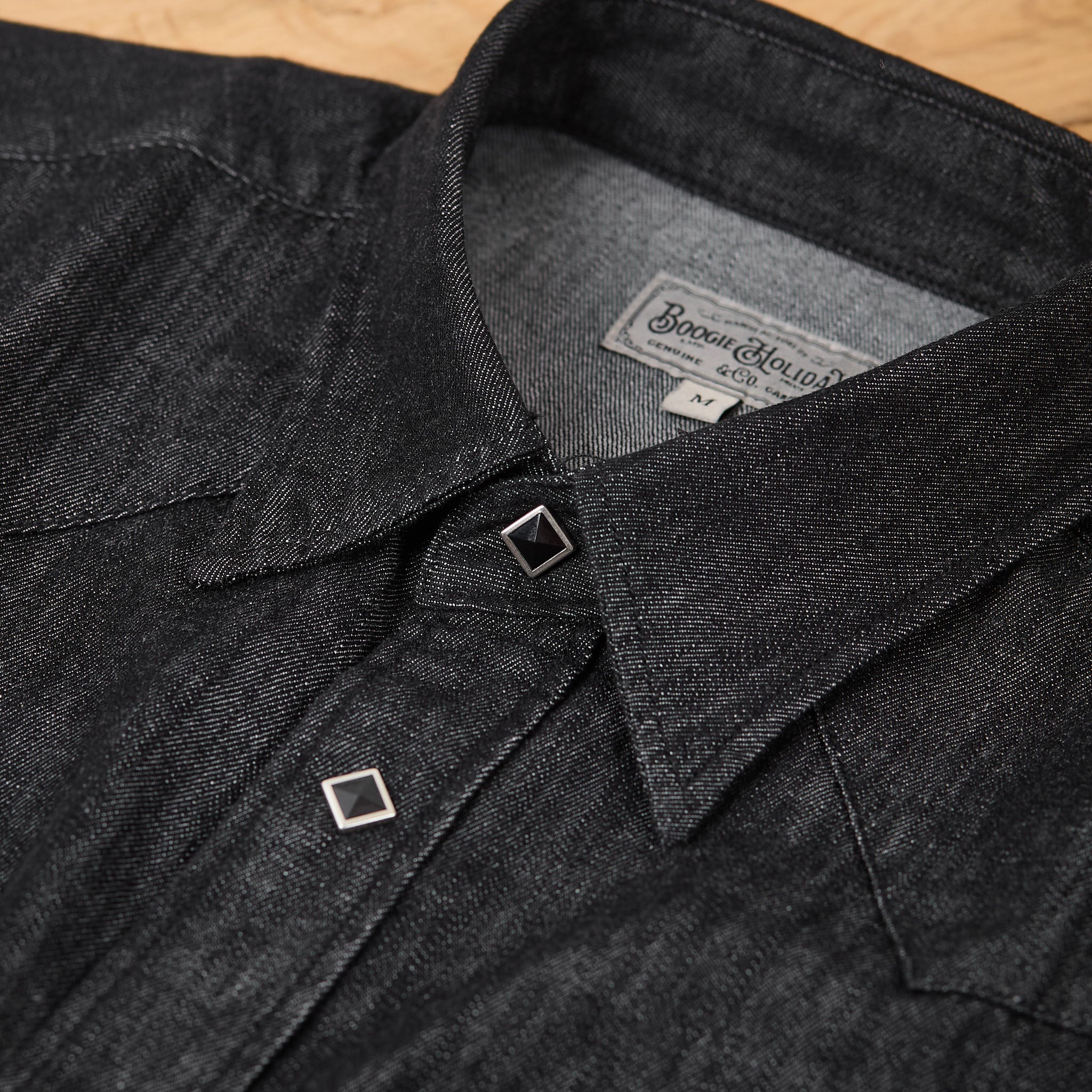 boogie holiday | 13 denim western shirt - black - Image 4