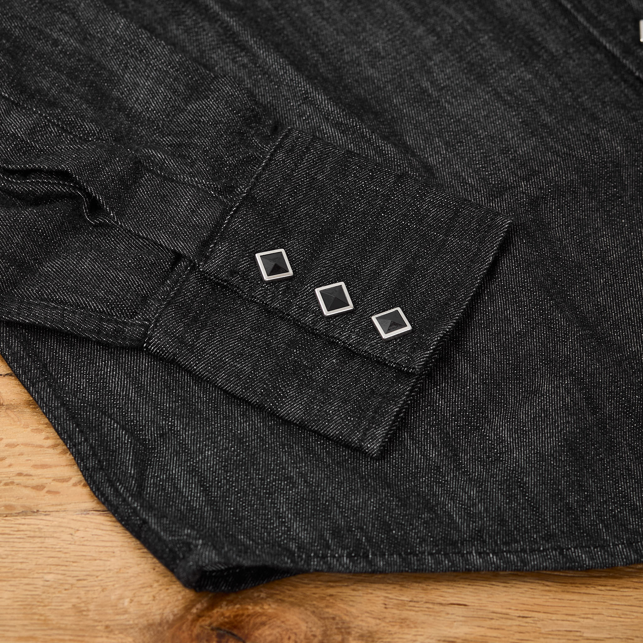 boogie holiday | 13 denim western shirt - black - Image 5