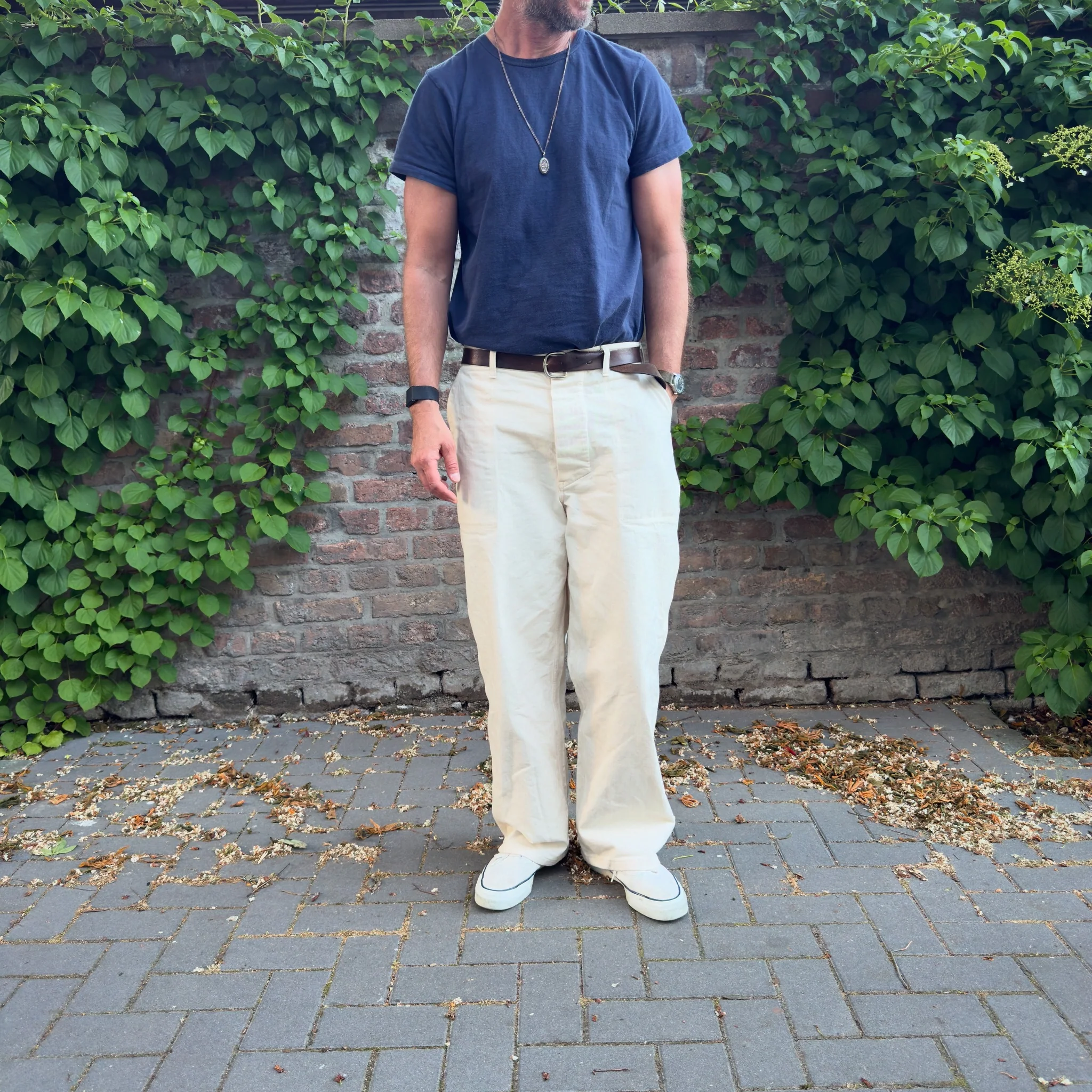 bryceland's | usn deck pants ecru - Image 3