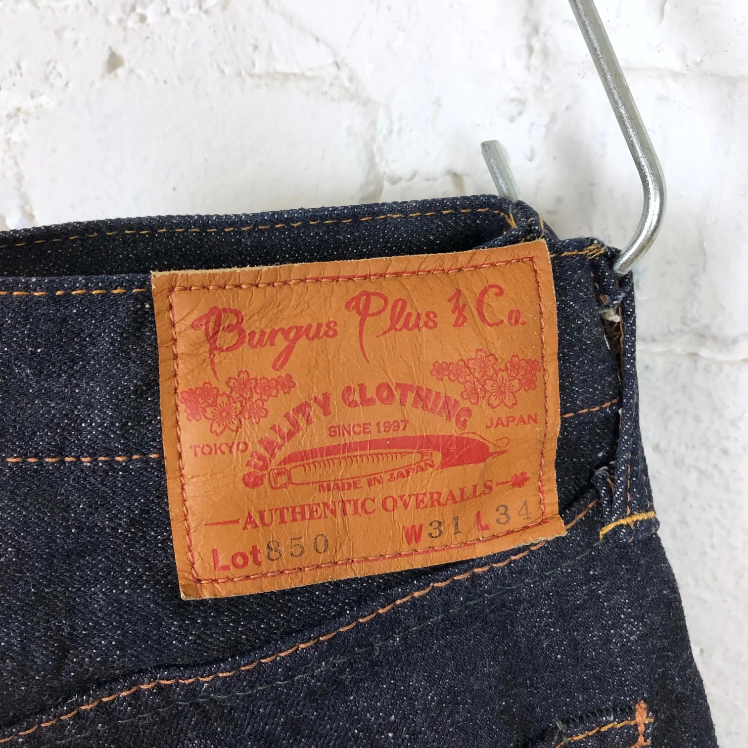 burgus plus | 850-17 15.5oz slim tapered selvedge jeans - Image 4