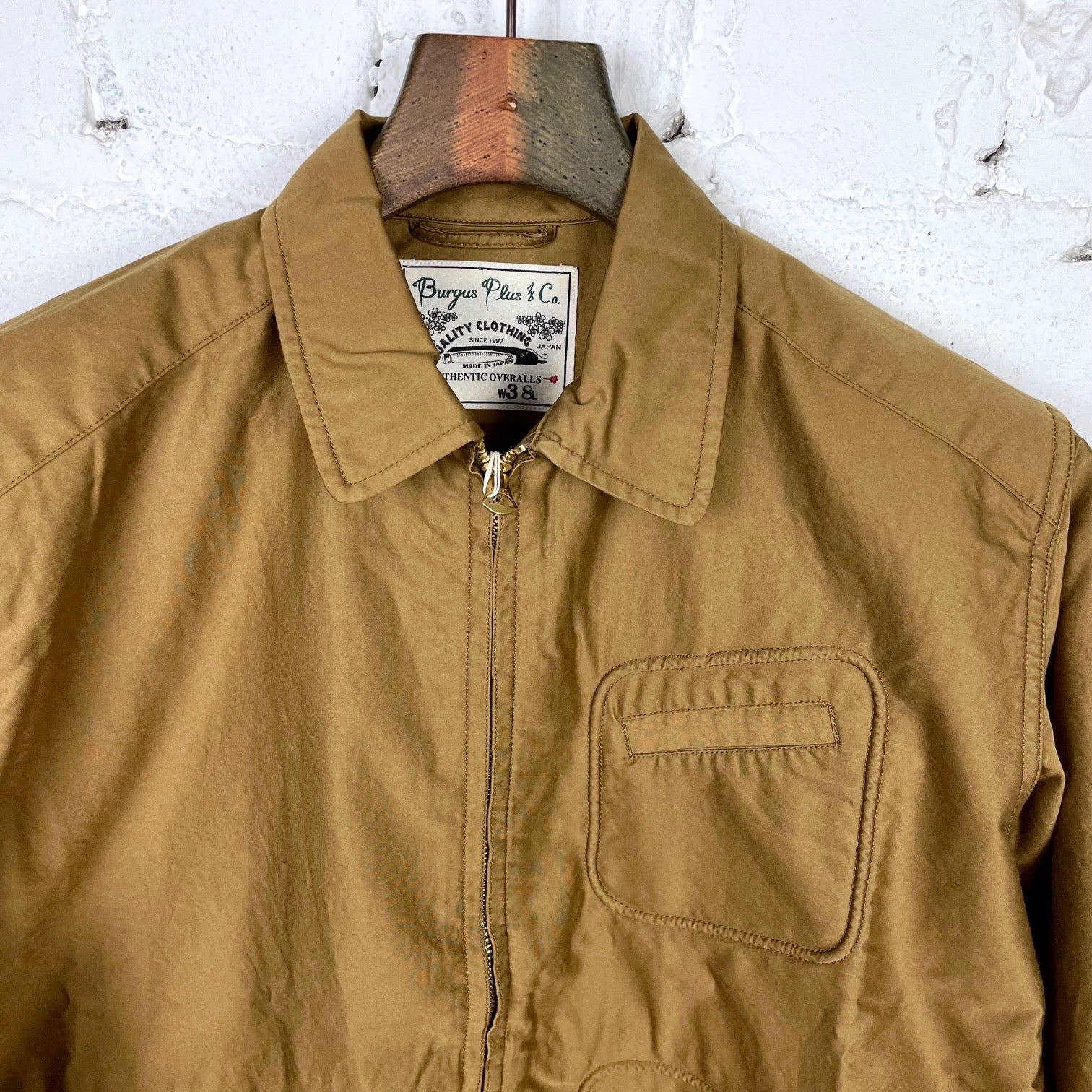 burgus plus | bp21903 moleskin drizzler jacket khaki - Image 4