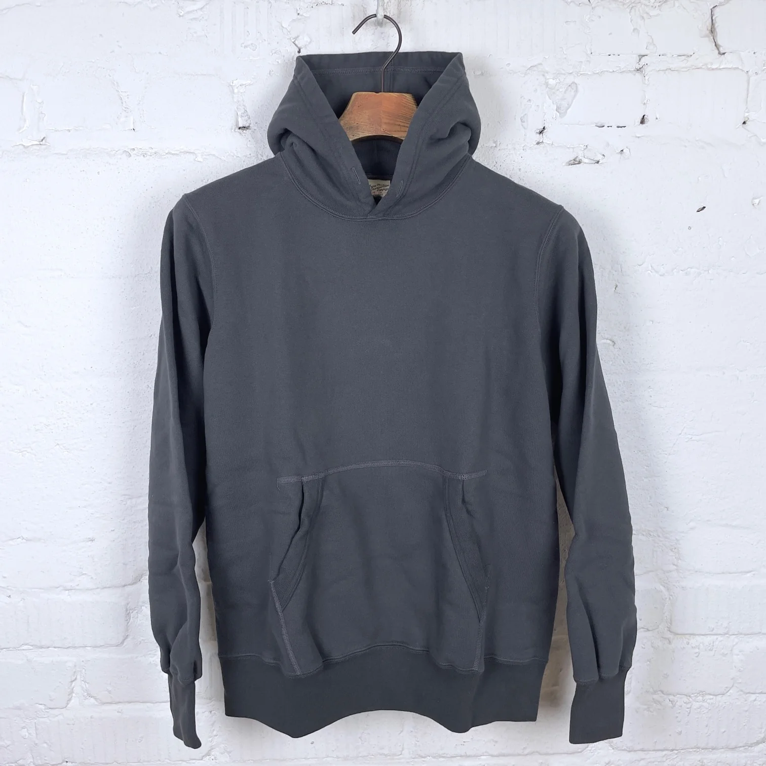 buzz rickson's | br68914 13oz plain sweat parka - black