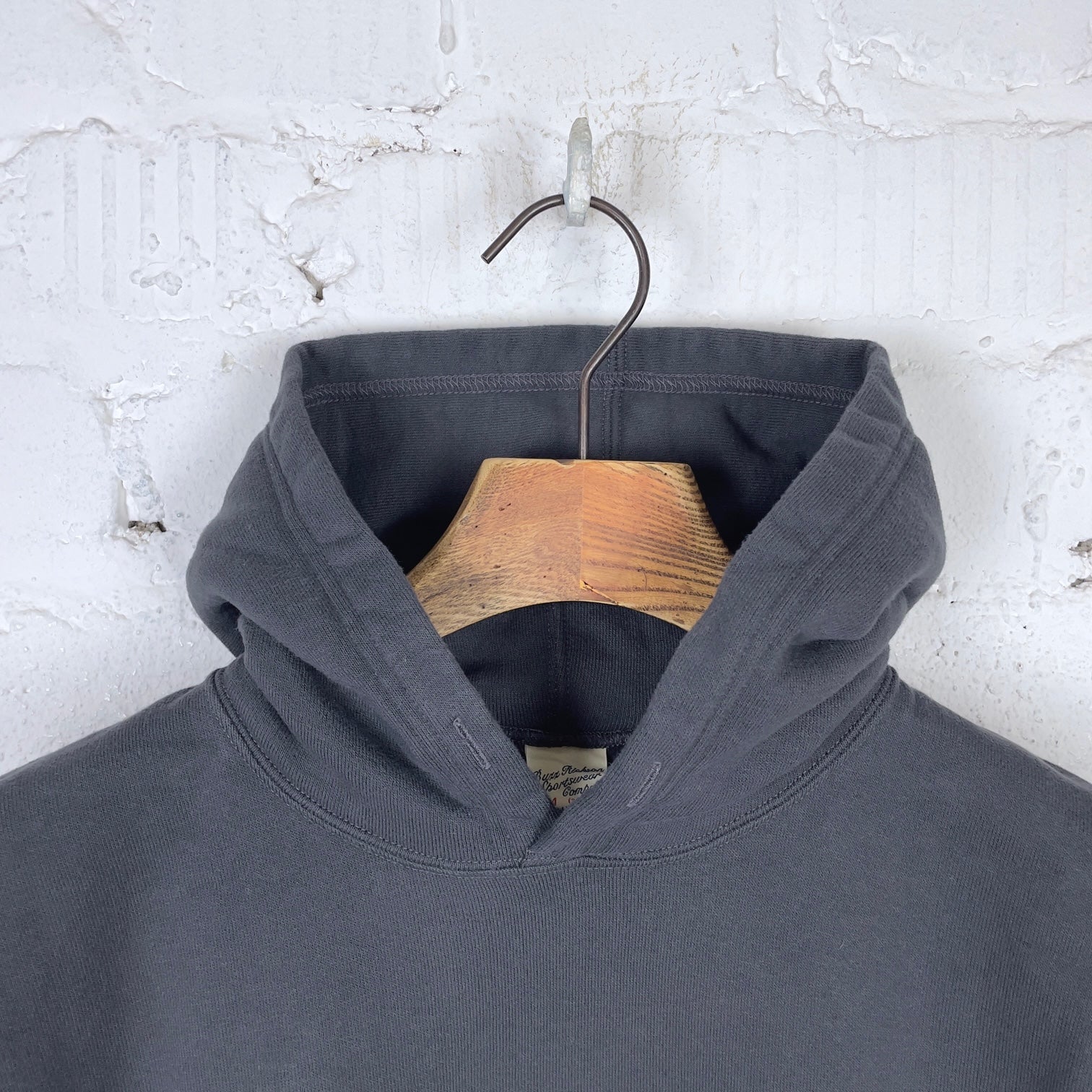 buzz rickson's | br68914 13oz plain sweat parka - black - Image 2
