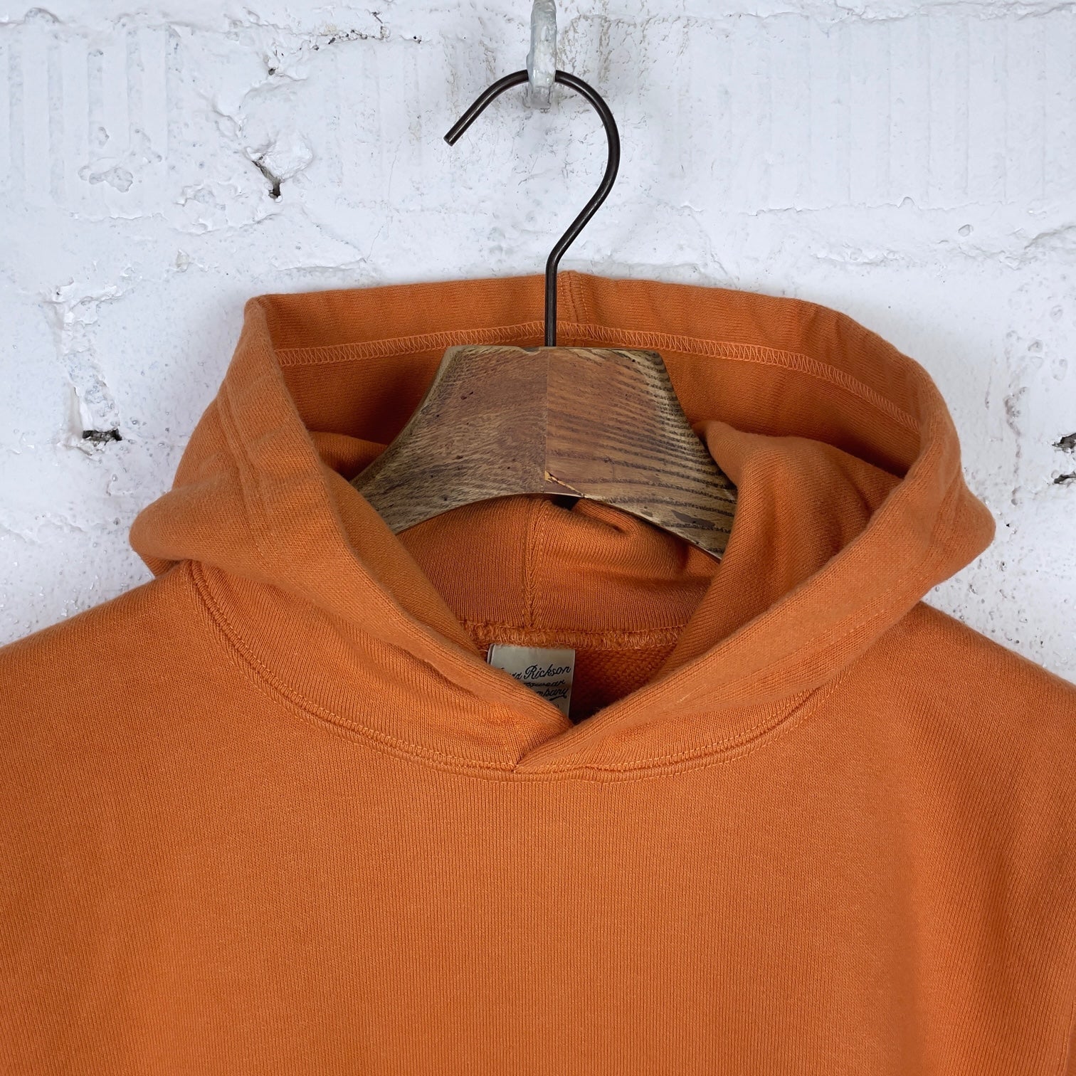 buzz rickson's | br68914 13oz plain sweat parka - orange - Image 4