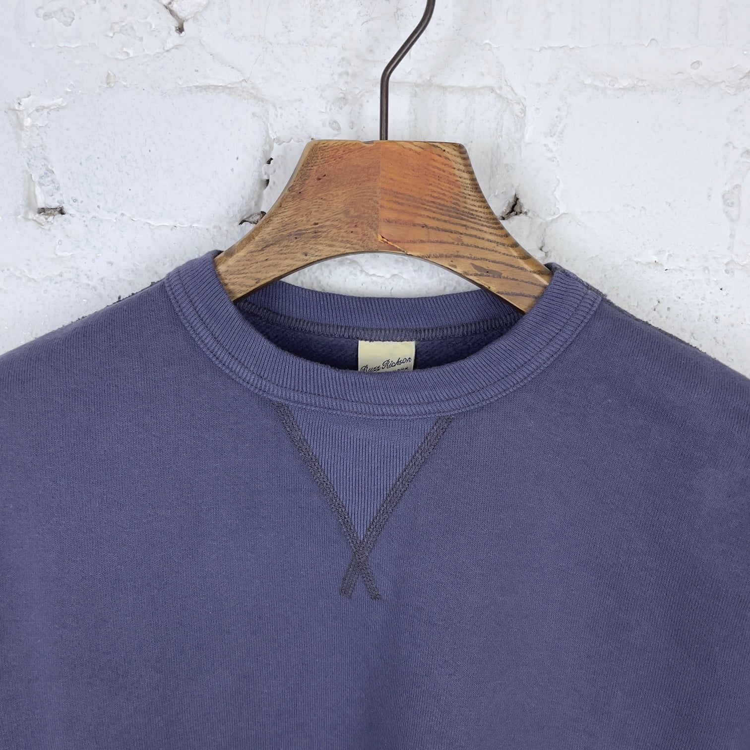 buzz rickson's | 13oz plain sweatshirt - navy - Image 4