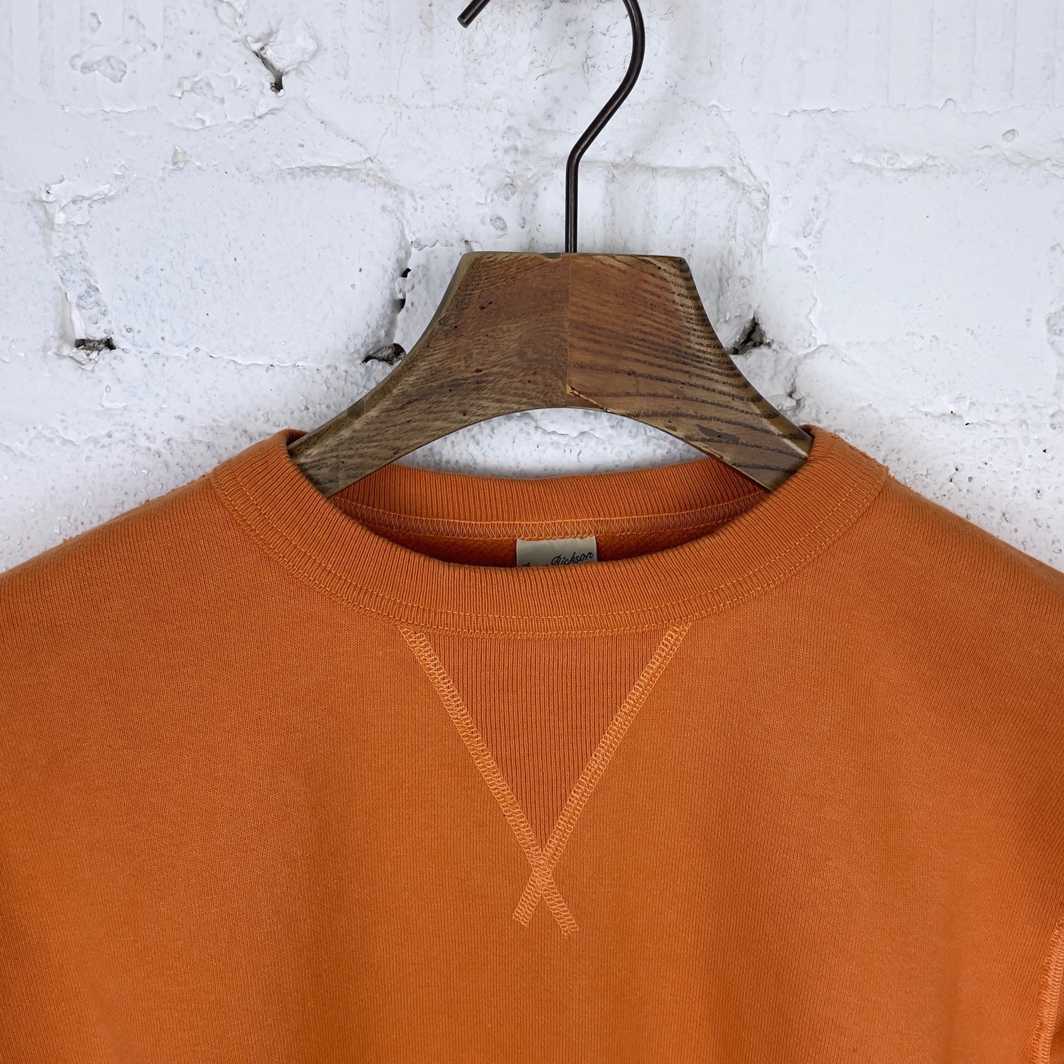 buzz rickson's | 13oz plain sweatshirt - orange - Image 4