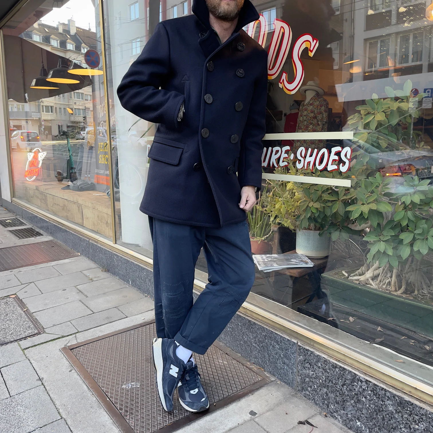 buzz rickson's | br14146 us navy pea coat "long model" navy - Image 3