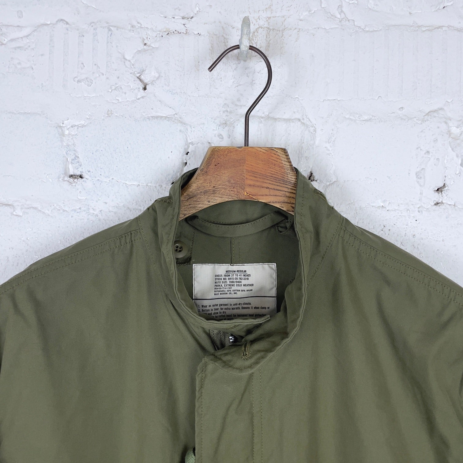 buzz rickson's | br14719 m-65 cold weather parka (no hood) - Image 3