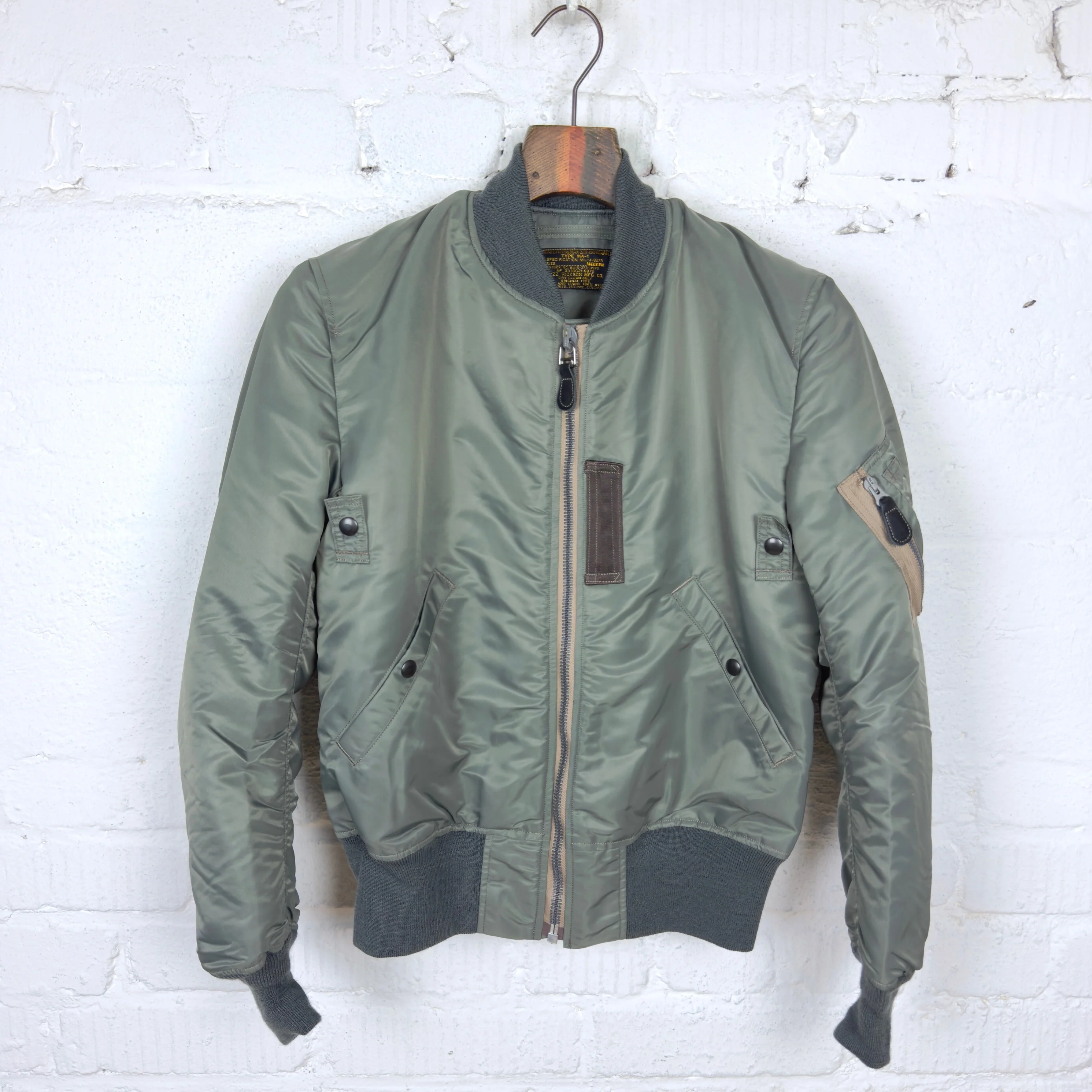 buzz rickson's | br14920 ma-1 slender jacket original spec.