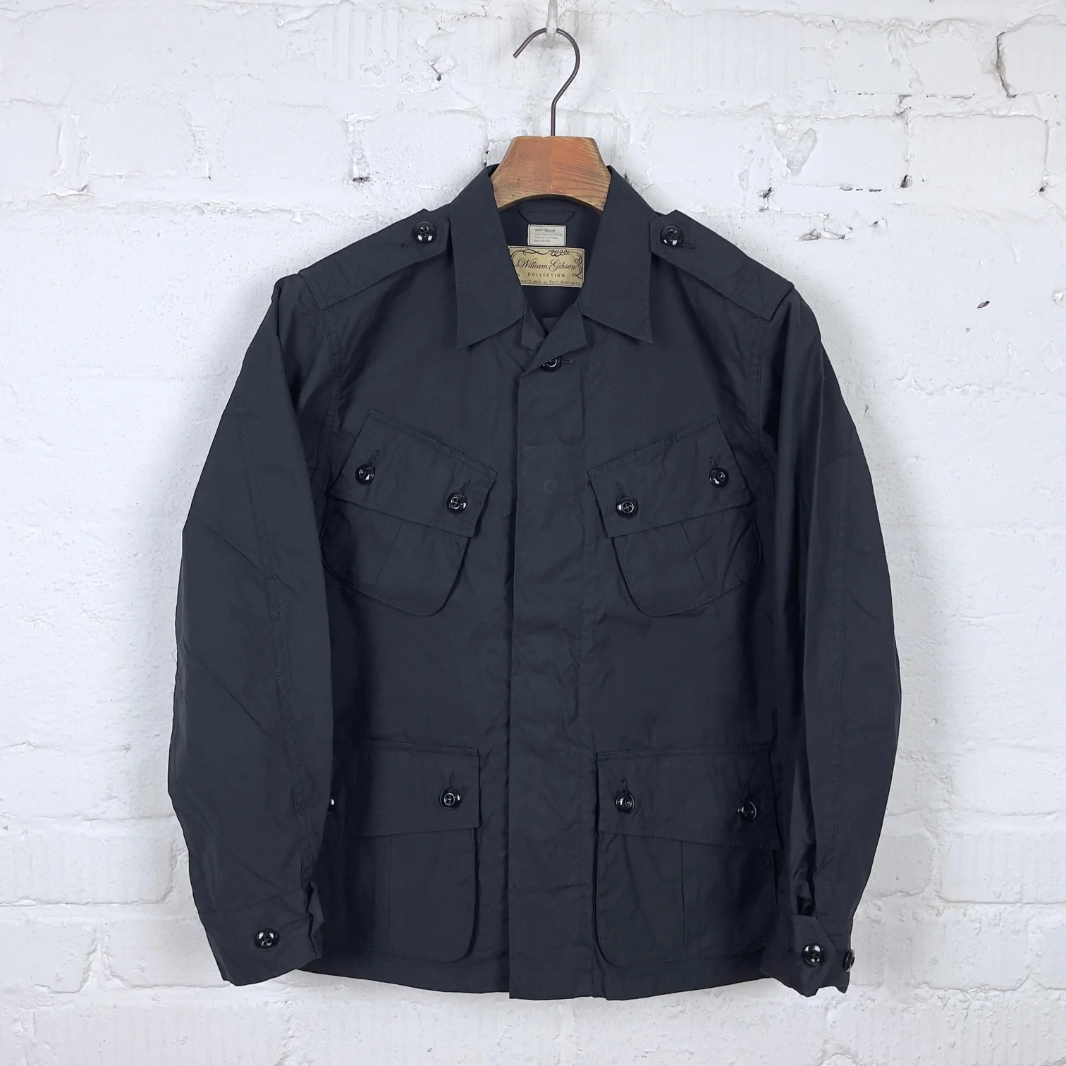 buzz rickson's | br14975 william gibson type black combat tropical