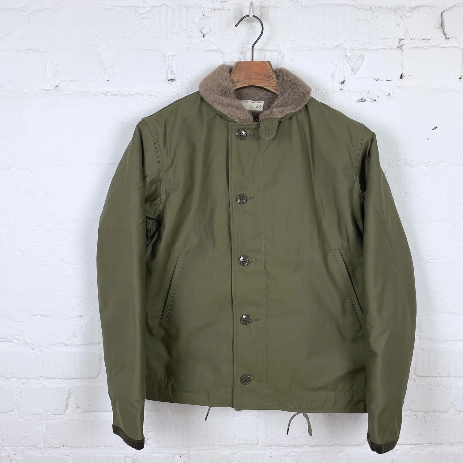 buzz rickson's | br15338 type n-1 olive “cotton sateen version”