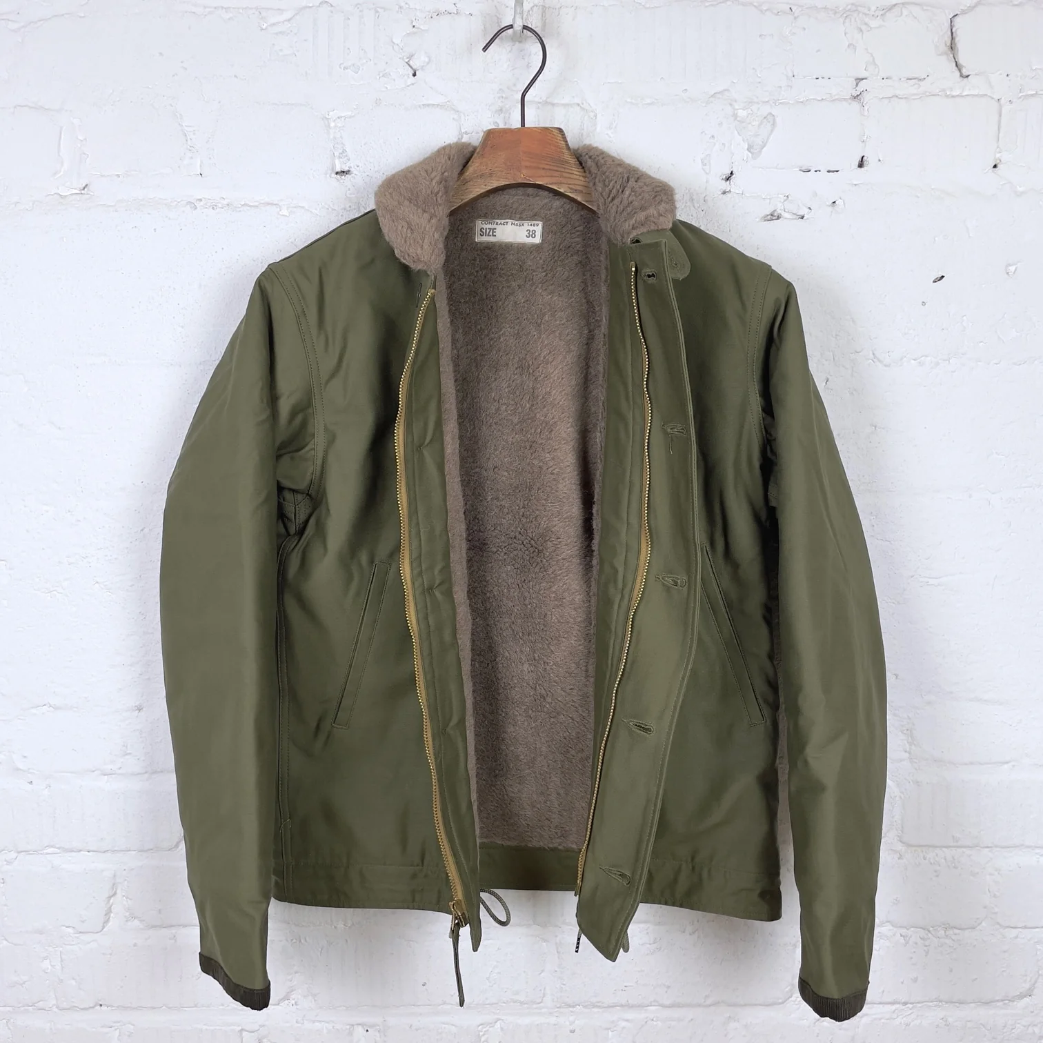 buzz rickson's | br15338 type n-1 olive “cotton sateen version” - Image 5