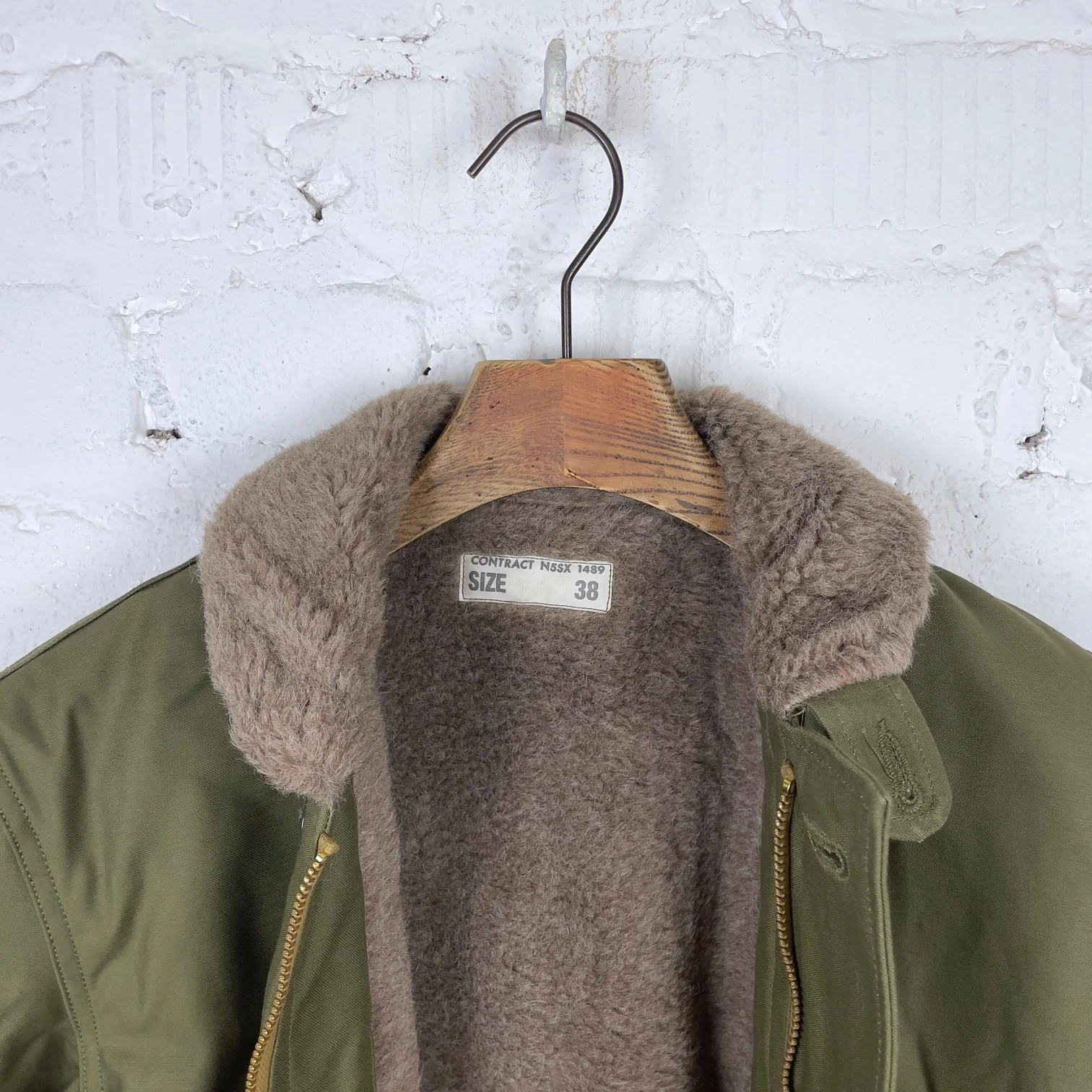 buzz rickson's | br15338 type n-1 olive “cotton sateen version” - Image 6