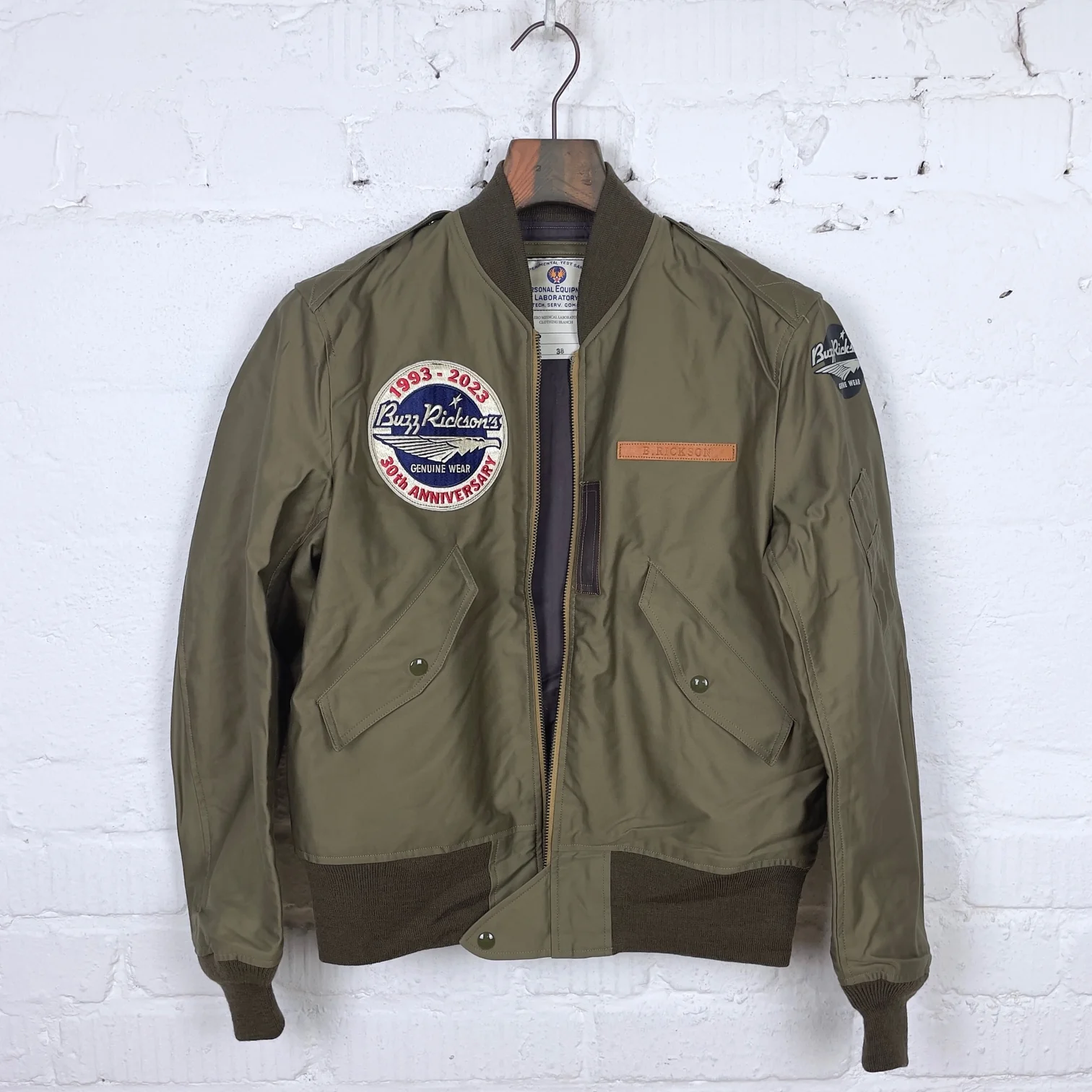 buzz rickson's | br15411 type l-2 - buzz rickson's 30th anniversary model staff jacket - Image 6