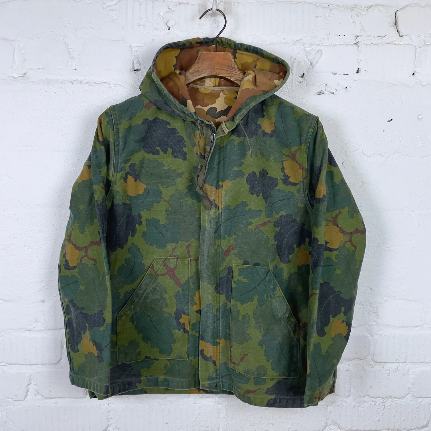 buzz rickson's | br15519 mitchell pattern camouflage parka civilian model