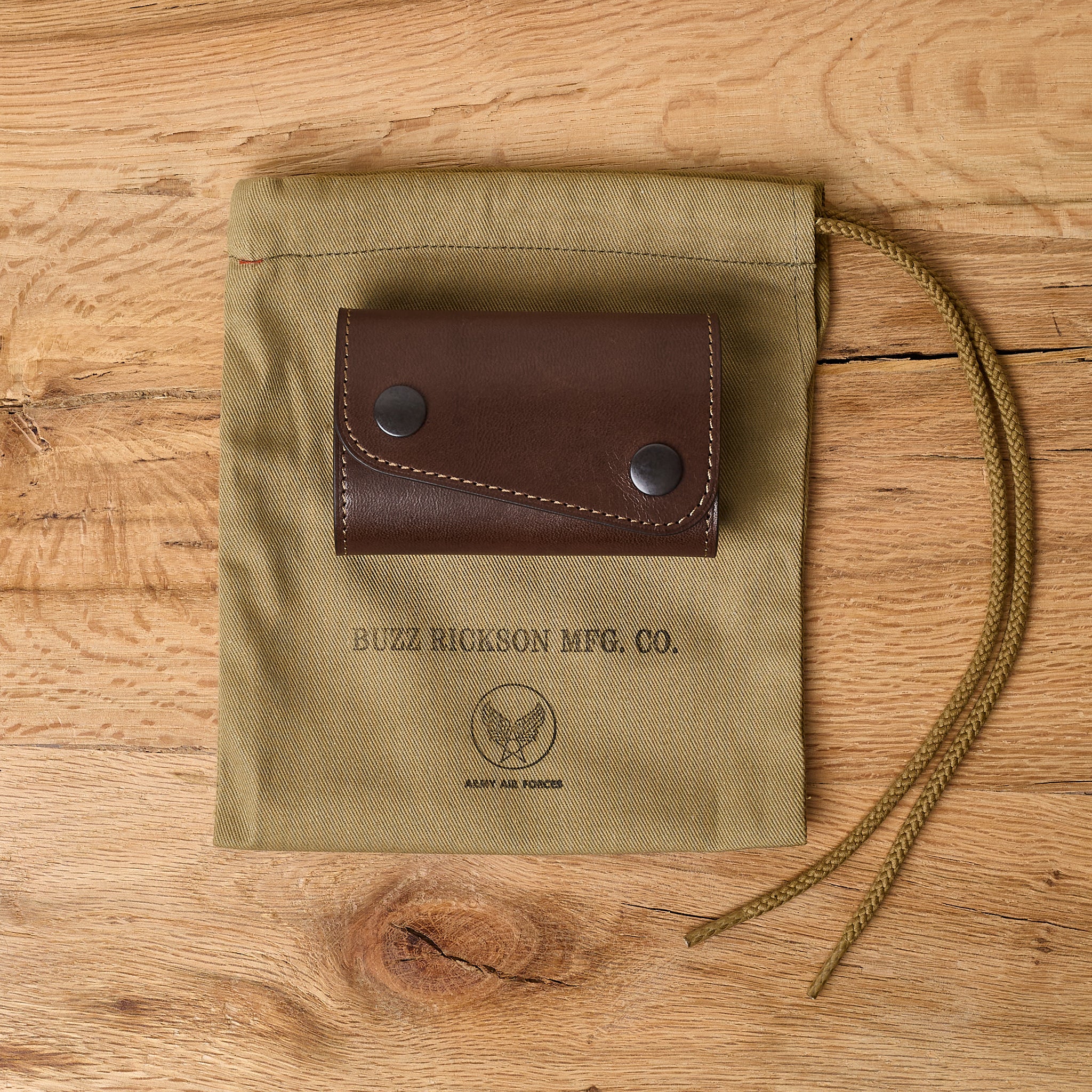 buzz rickson's | br02758 leather key case - brown - Image 4
