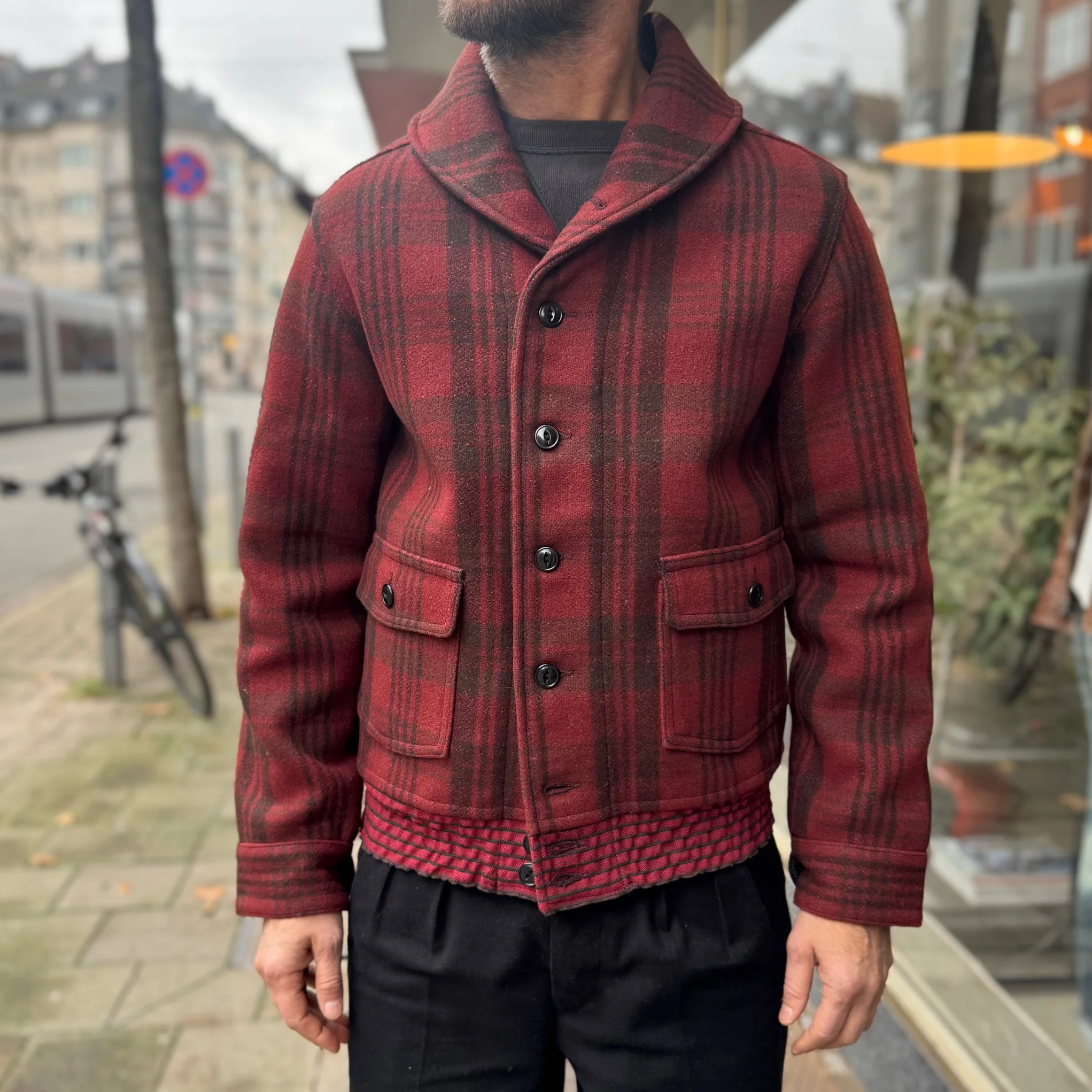 buzz rickson's | br15752 jacket, wool, red plaid civilian conservation corps “buzz rickson mfg. co.” - Image 3