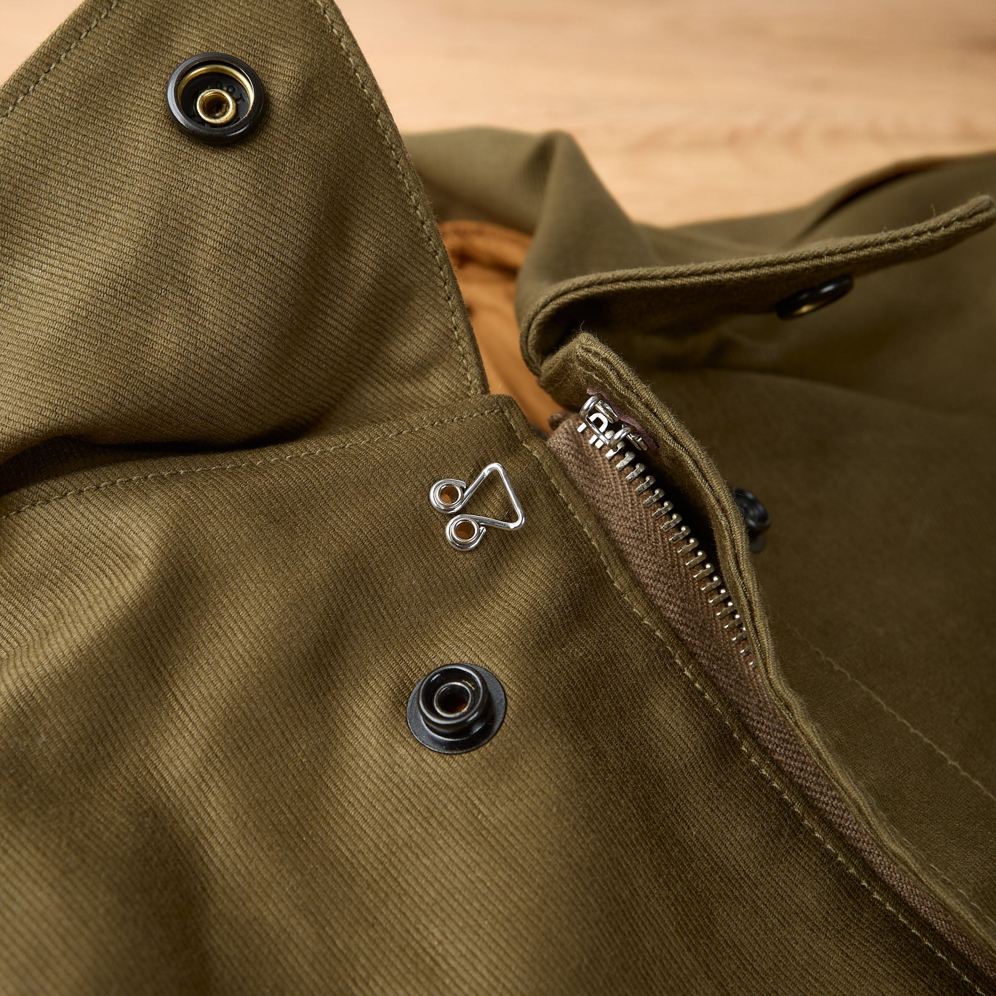 buzz rickson's | br15767 aviation associates jungle cloth a-2 - olive - Image 5
