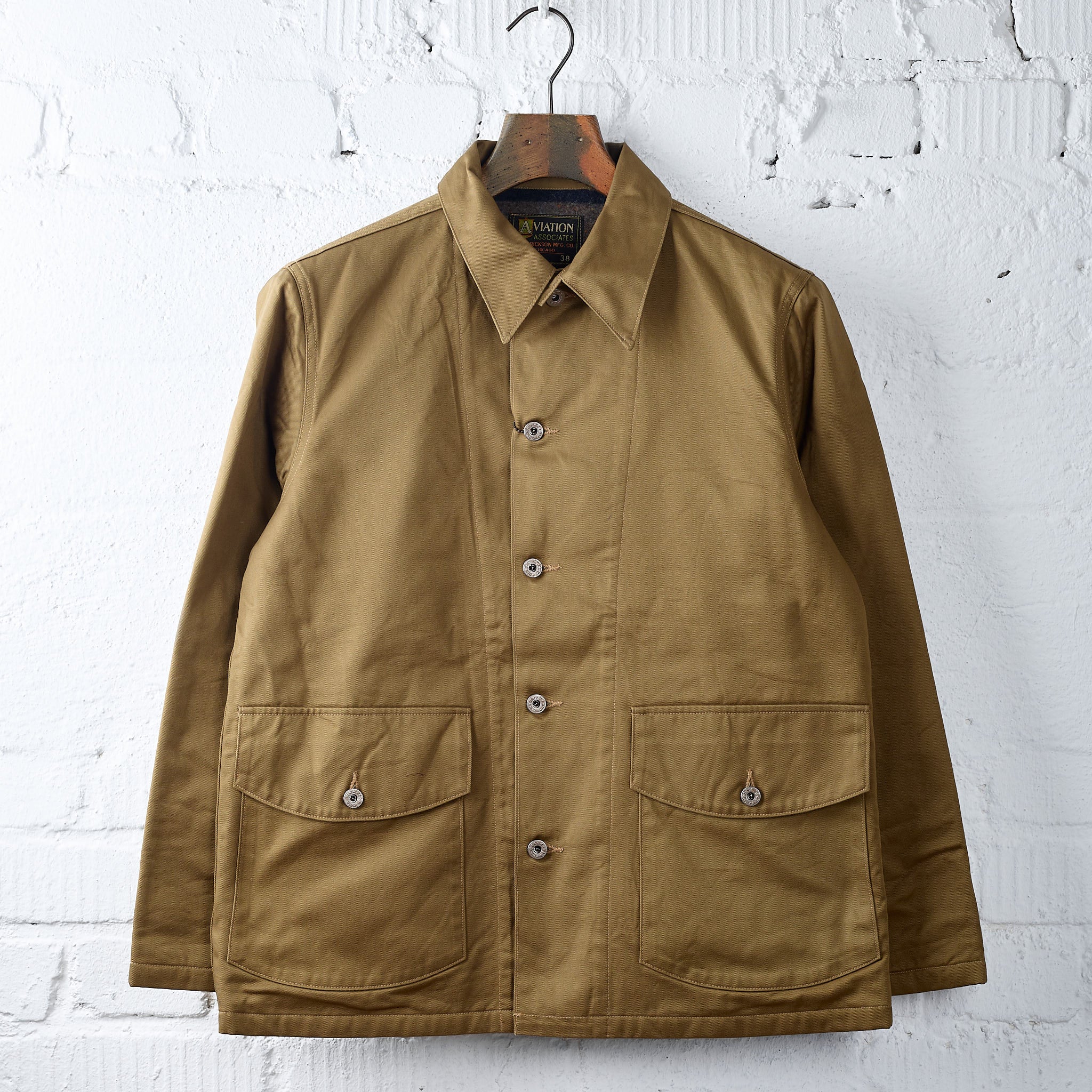 buzz rickson's | br15770 aviation associates army working jacket troy blanket lined