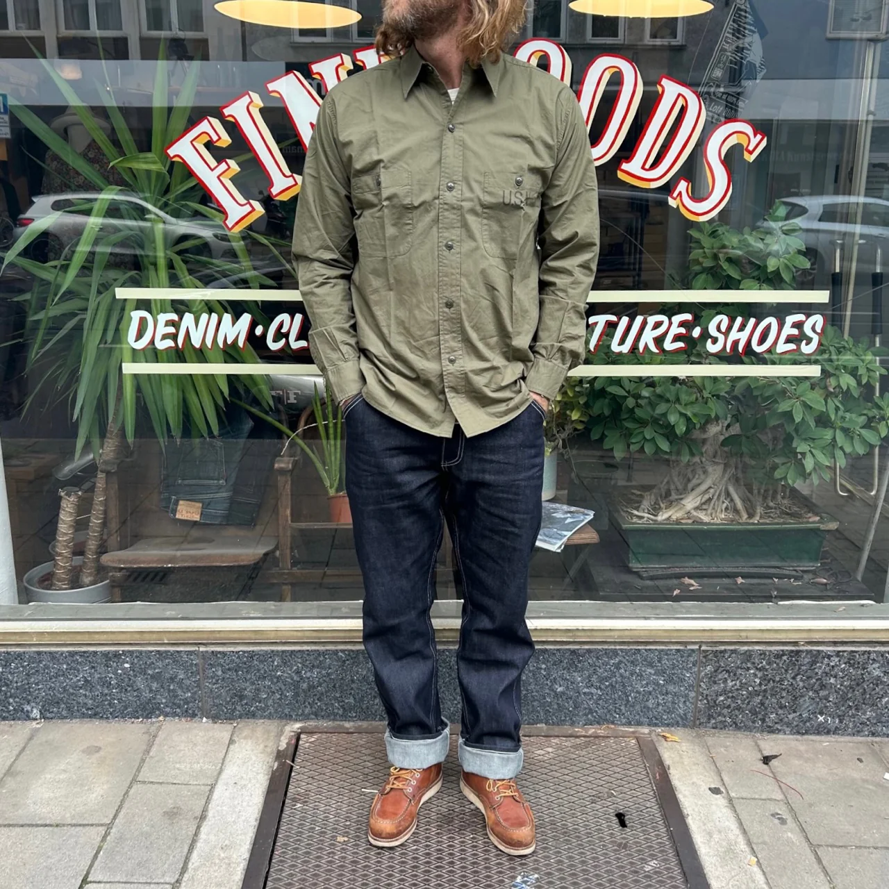buzz rickson's | br28219 n-3 utility shirt (long sleeve) - Image 2
