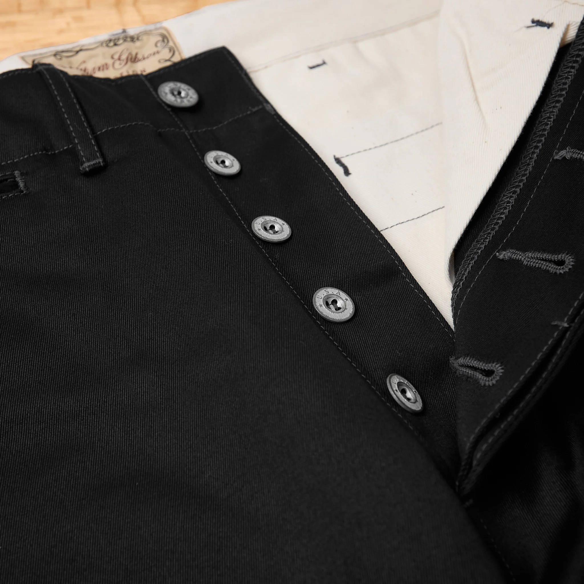 buzz rickson's | br41860 william gibson collection black chino 1942 model - Image 3