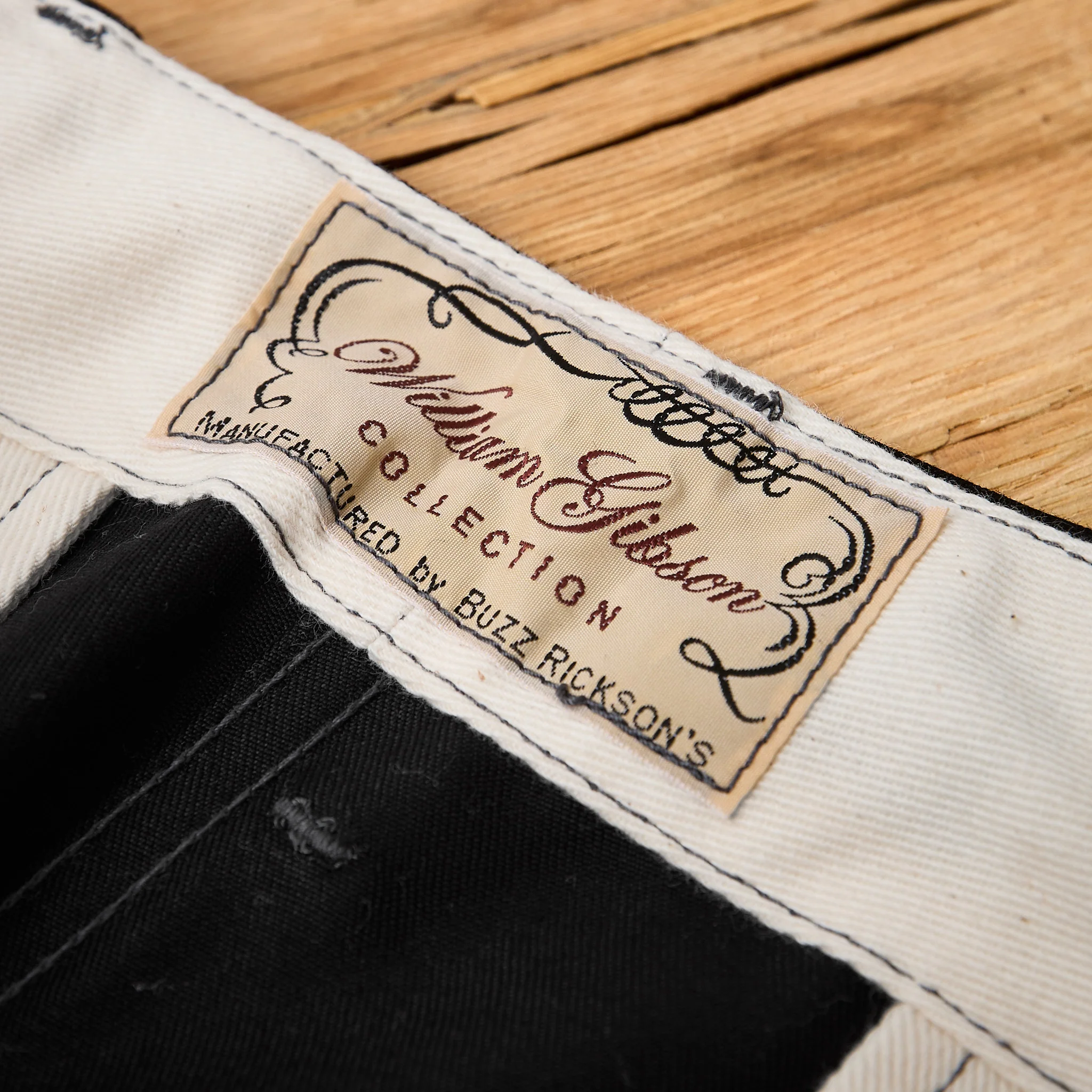 buzz rickson's | br41860 william gibson collection black chino 1942 model - Image 5