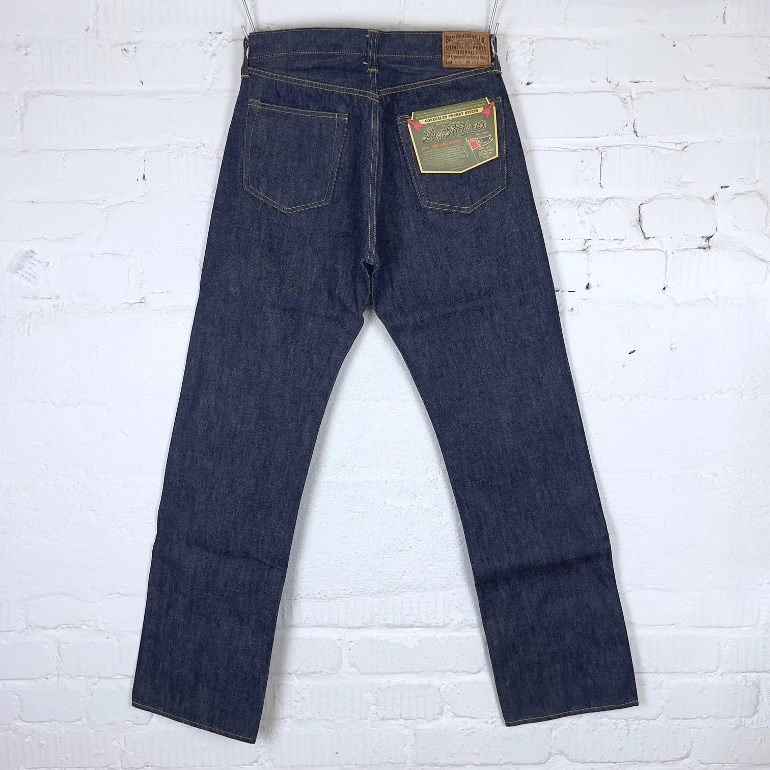 buzz rickson's | br43041 ww2 blue denim waist overalls - Image 6