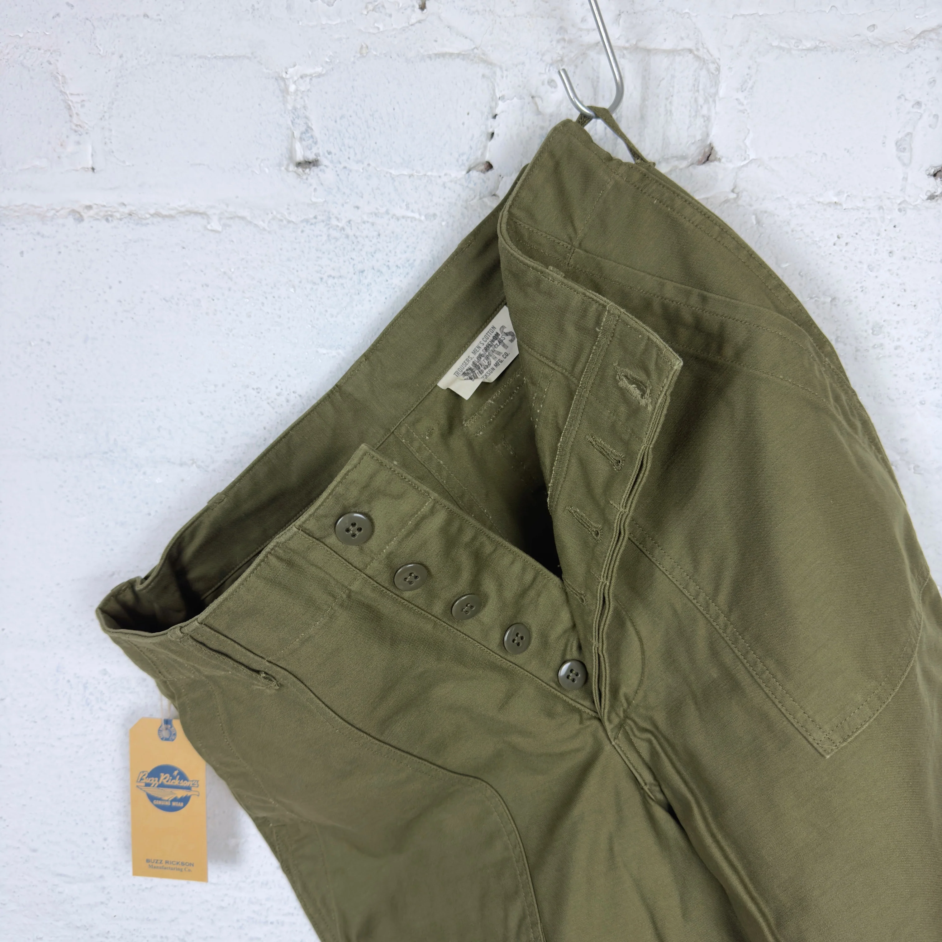 buzz rickson's | br51735 shorts og107 sateen - Image 3