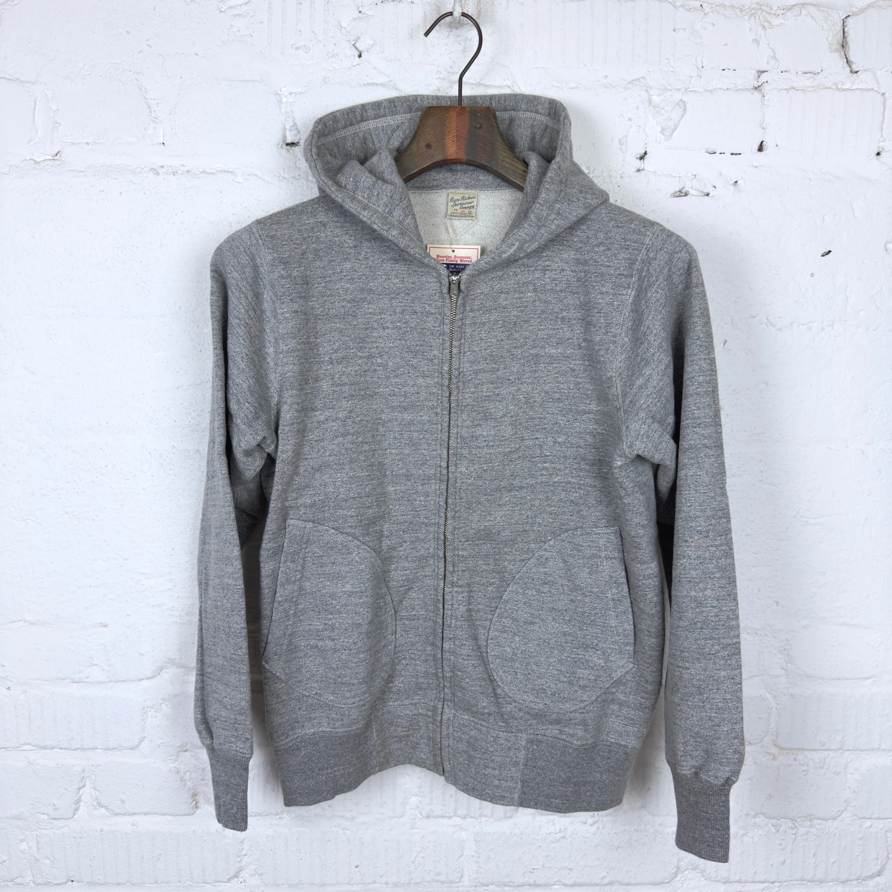 buzz rickson's | br65623 zip sweat parka - h.gray