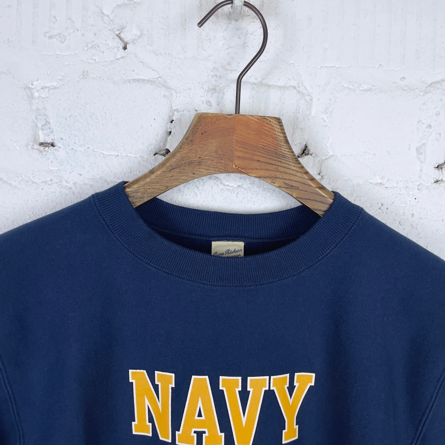 buzz rickson's | br69140 sweatshirt - navy football - Image 4